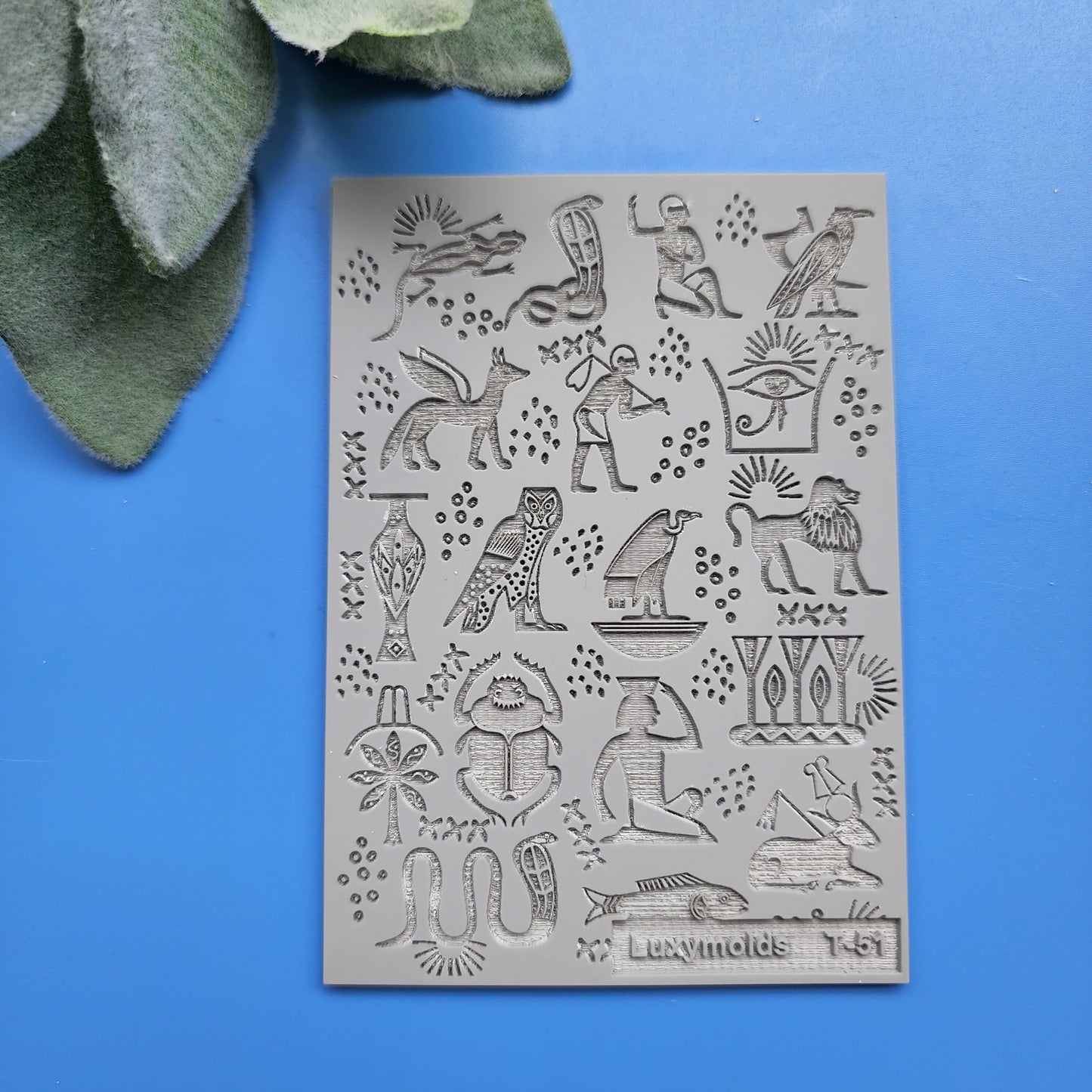 Polymer clay Texture tile Texture mat Clay stamp Polymer clay texture stencils "Egypt pattern" T-51