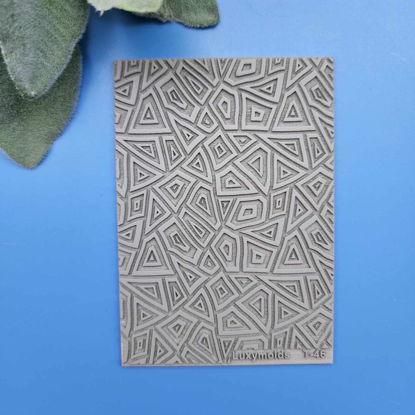 Polymer clay Texture tile Texture mat Clay stamp Polymer clay texture stencils "Geometryc" T-46