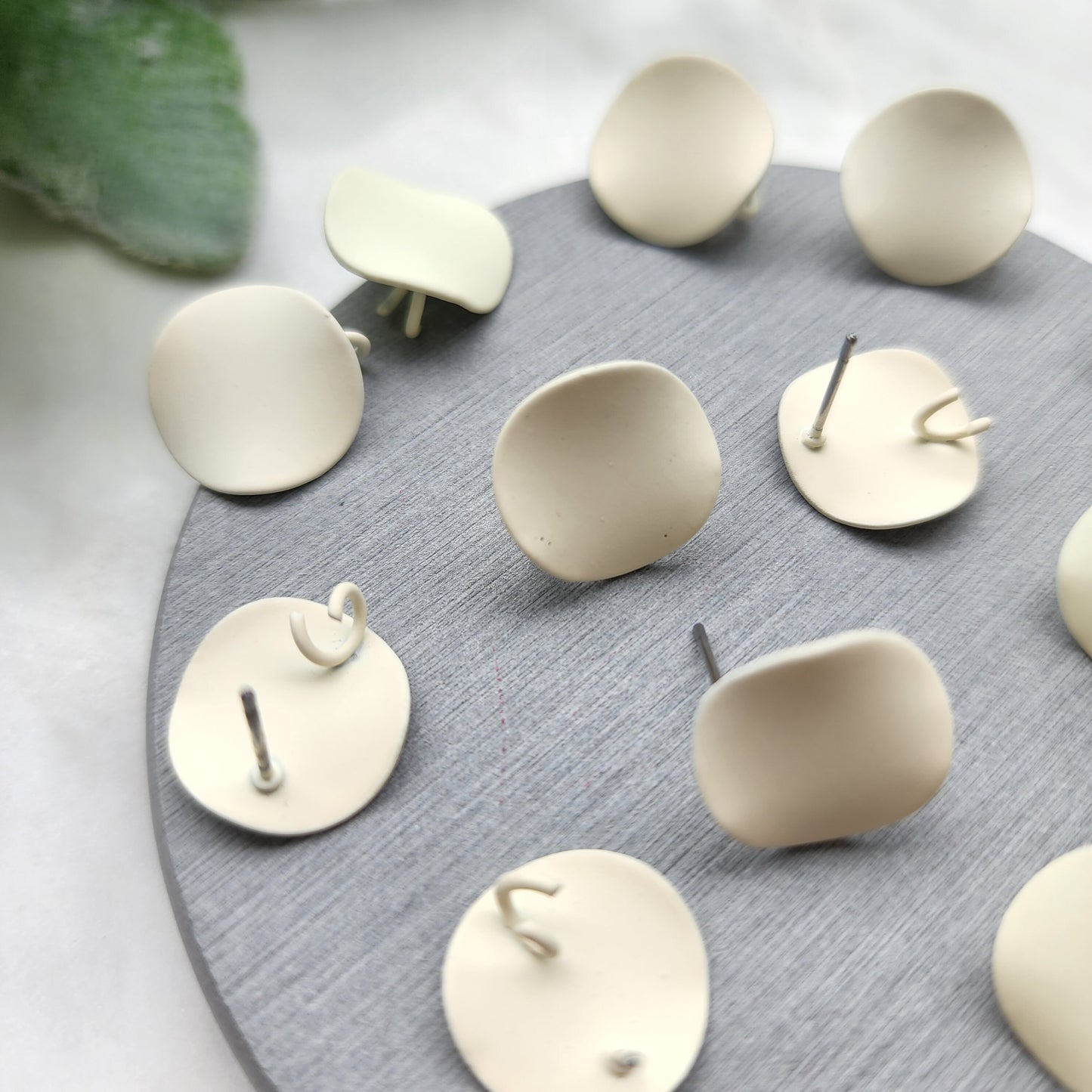 10 pcs Earrings stud components Circle Geometric Gold plated studs Earrings findings DIY jewelry 5 pairs 15 mm