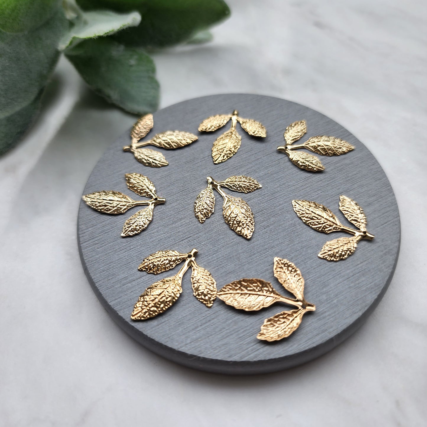 24 pcs Leaves charms Earrings components Earrings findings DIY jewelry