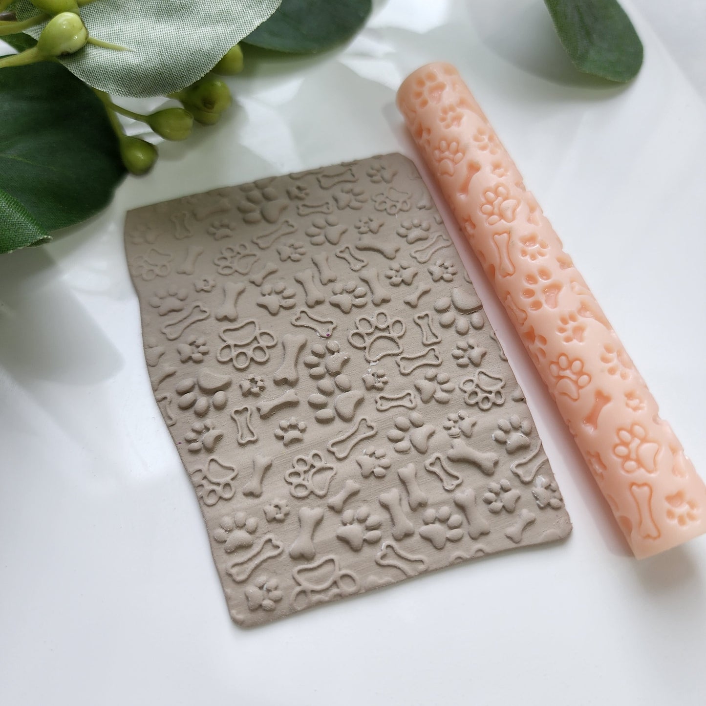 Polymer clay texture roller clay stamp 3D printed embossing