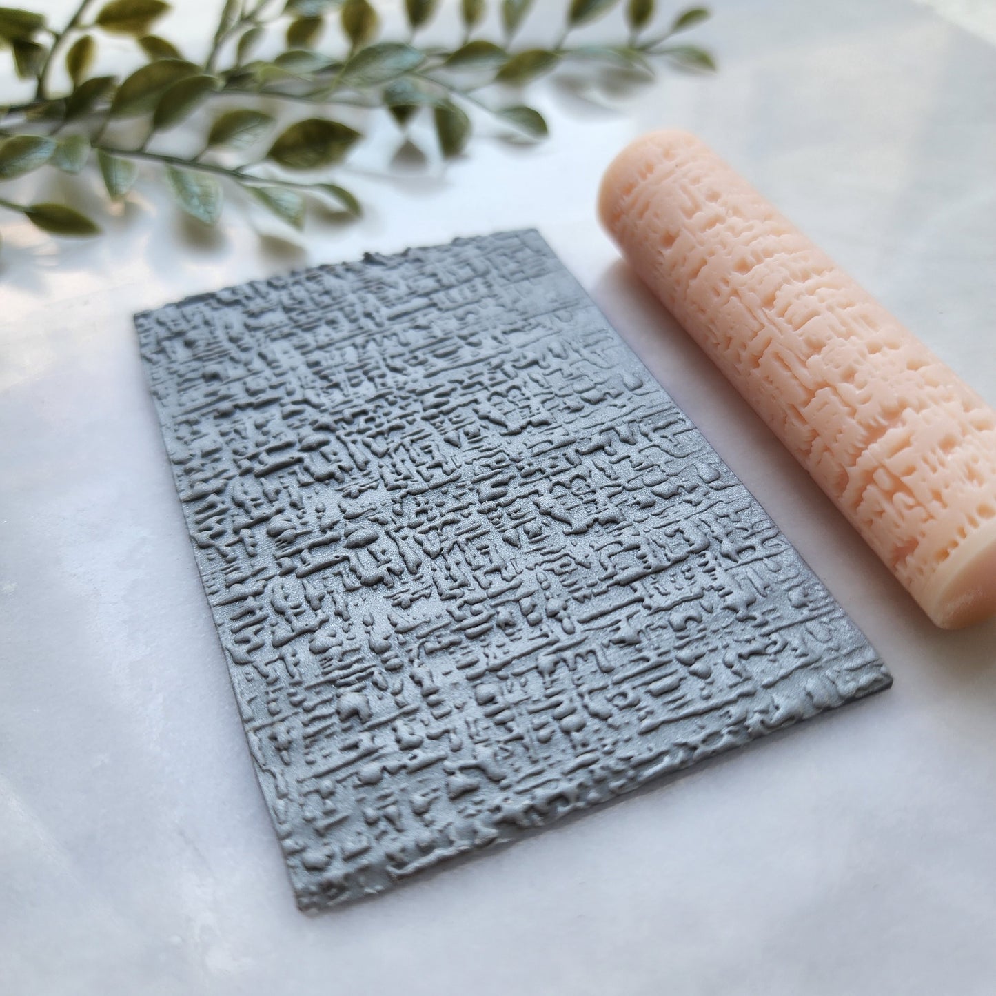 Polymer clay texture roller clay stamp 3D printed embossing "Blot texture"
