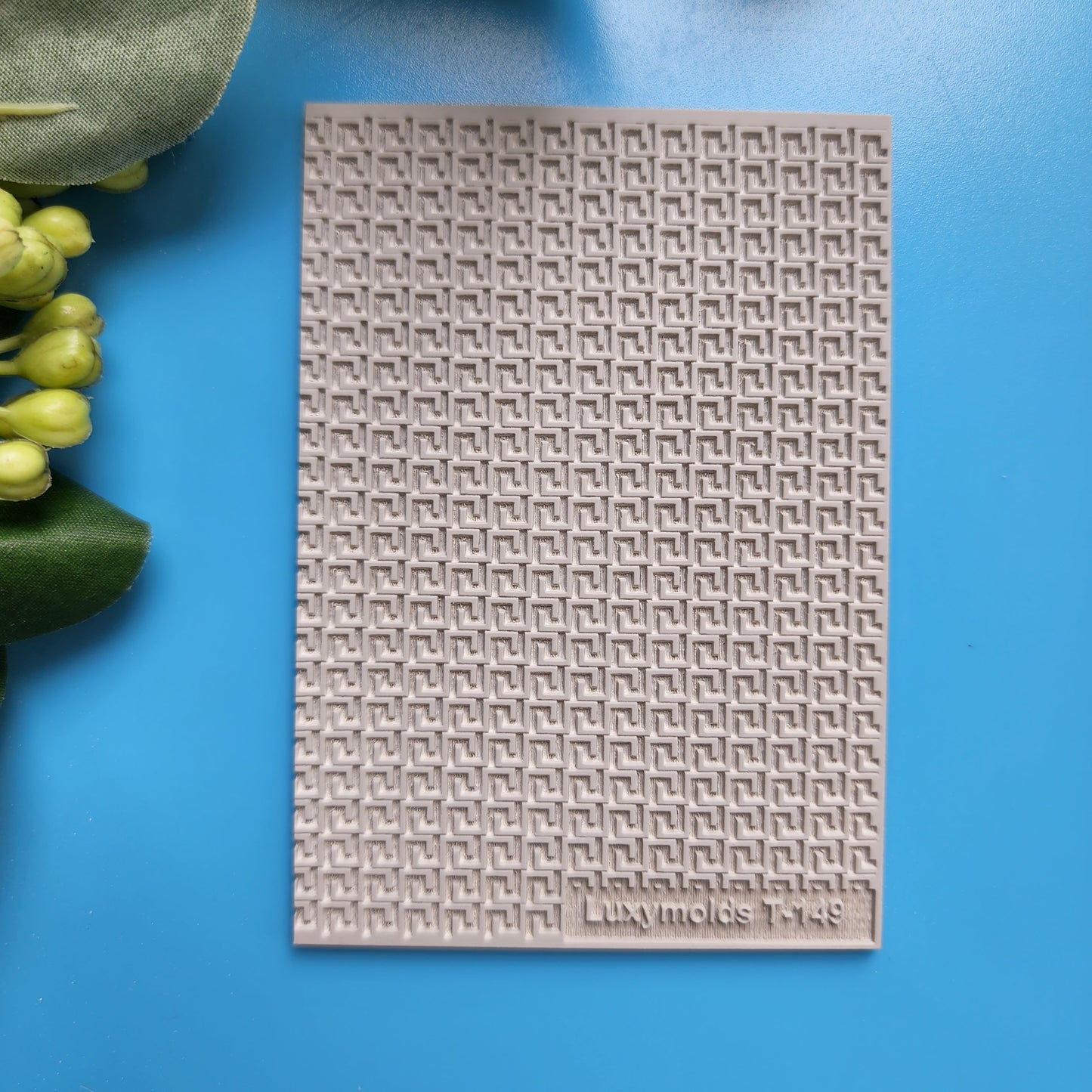 Polymer clay Texture tile Texture mat Clay stamp Polymer clay texture stencils "Geometric pattern"T-149