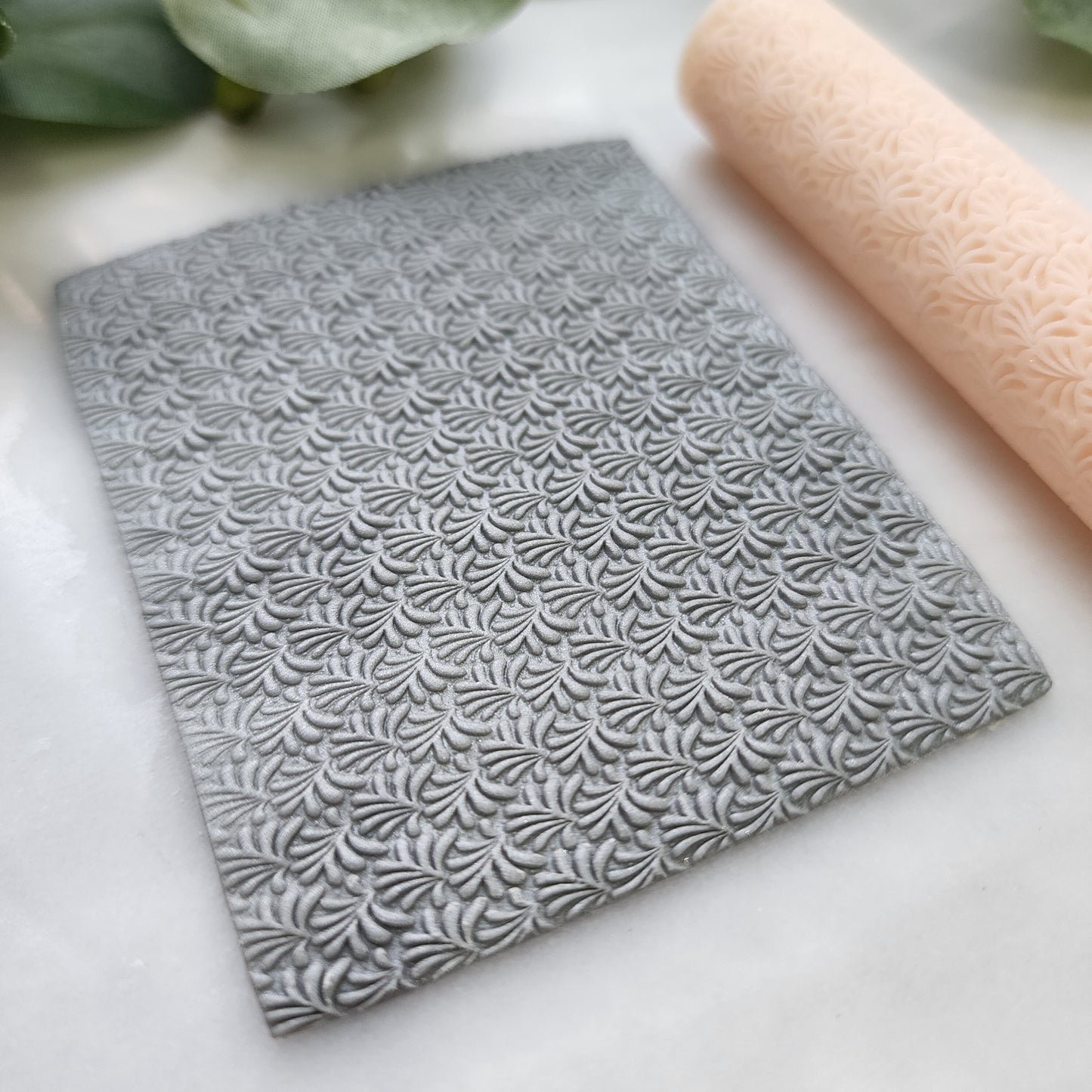 Polymer clay texture roller clay stamp 3D printed embossing