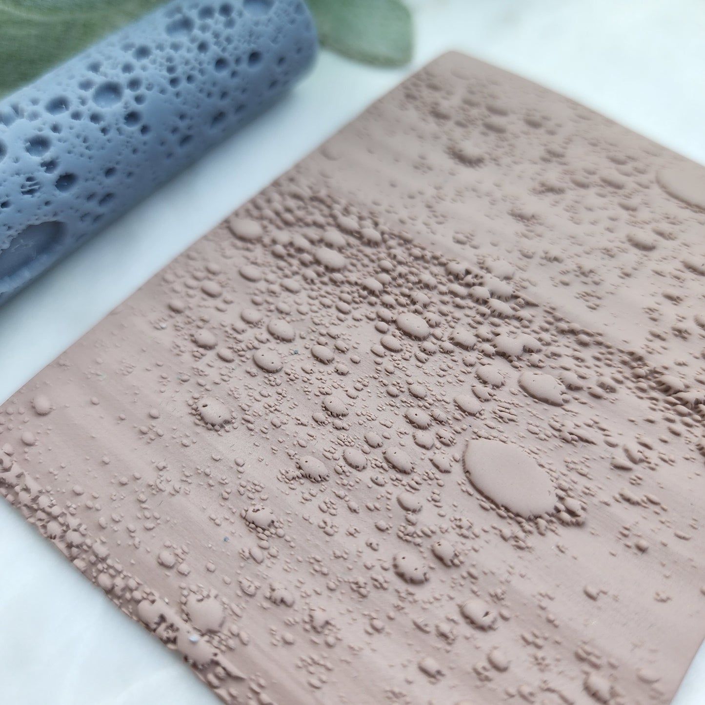 Polymer clay texture roller clay stamp 3D printed embossing "Moon texture"