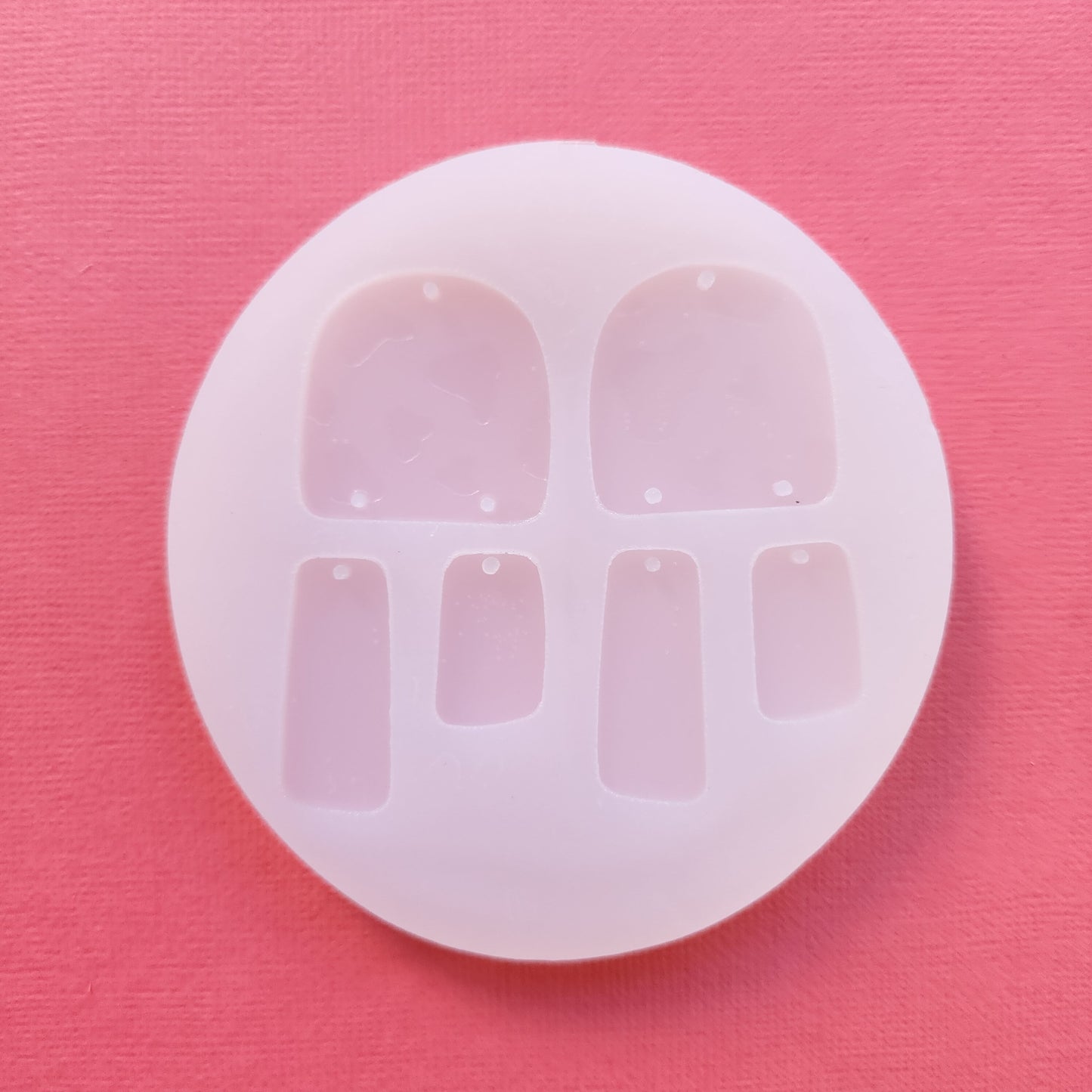 Silicone earrings mold / Silicone epoxy mold/Silicone earring moulds/Silicone UV resin molds/Arch silicone jewelry mold/Matte finished mold