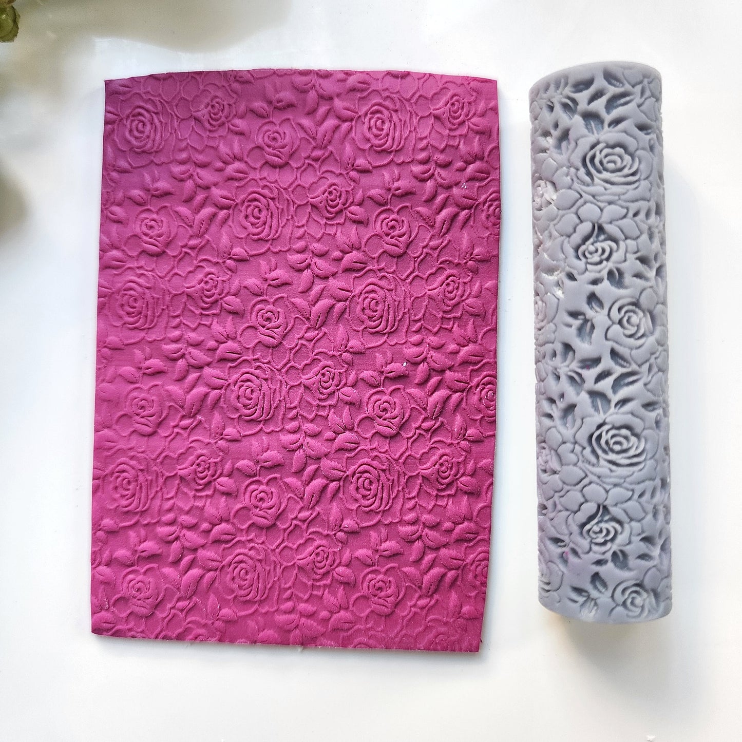 Polymer clay texture roller clay stamp 3D printed embossing