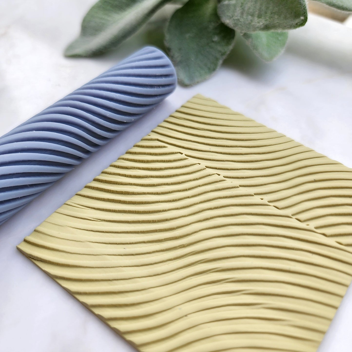 Polymer clay texture roller clay stamp 3D printed embossing "Geometry pattern"