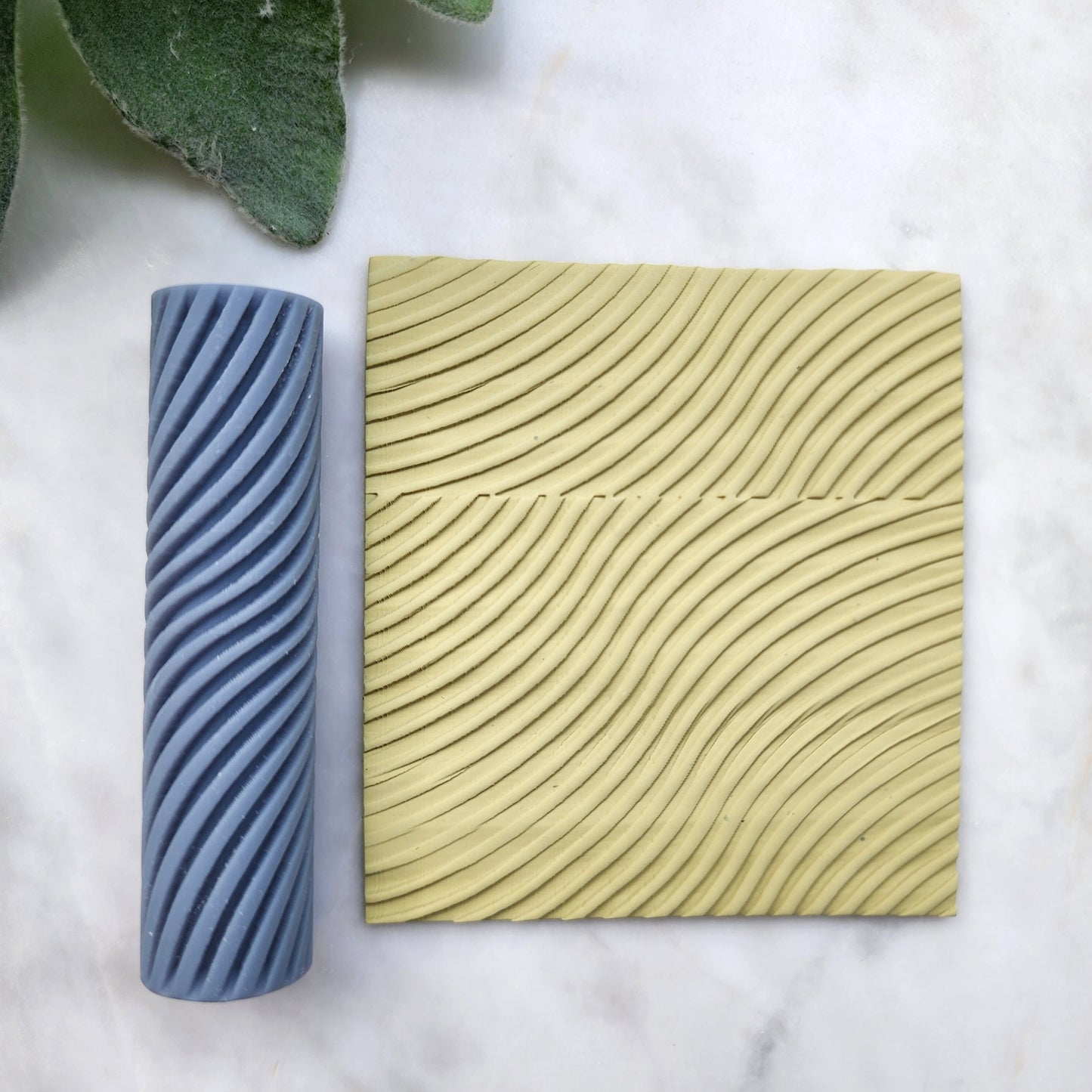 Polymer clay texture roller clay stamp 3D printed embossing "Geometry pattern"