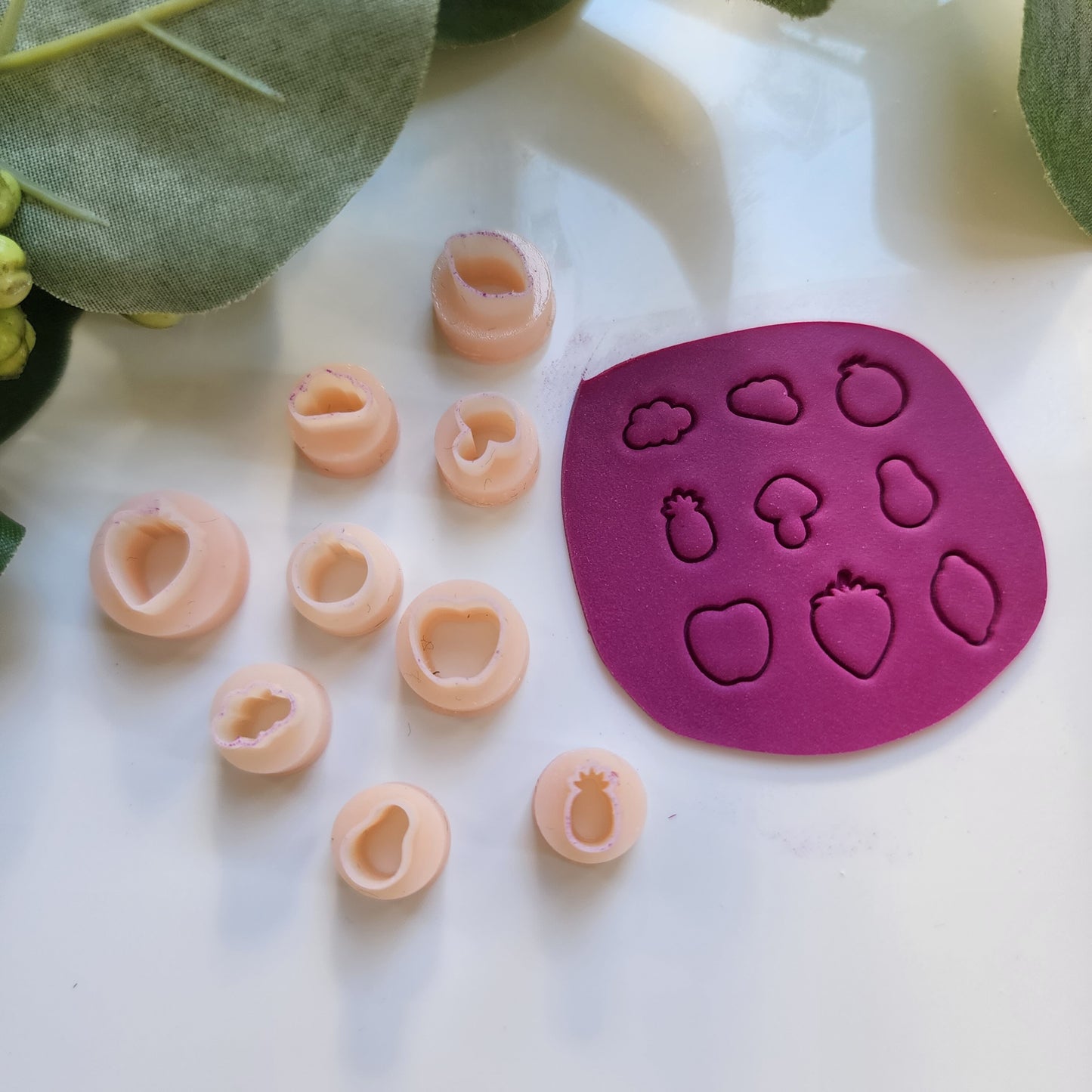 9 pcs micro cutters Polymer clay micro cutter 3D print jewelry molds Earrings clay mold