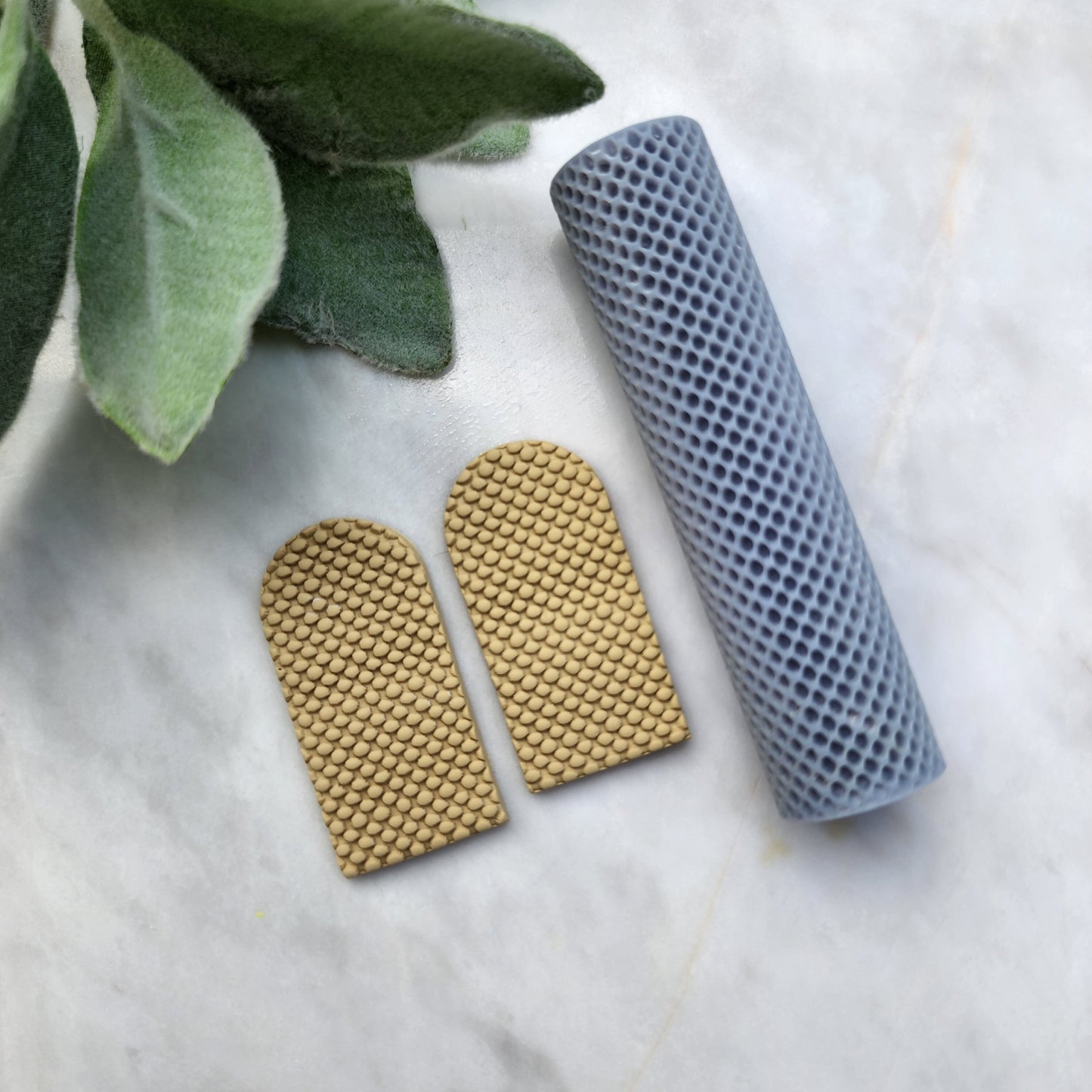 Polymer clay texture roller "Dots, Polka" clay stamp 3D printed embossing