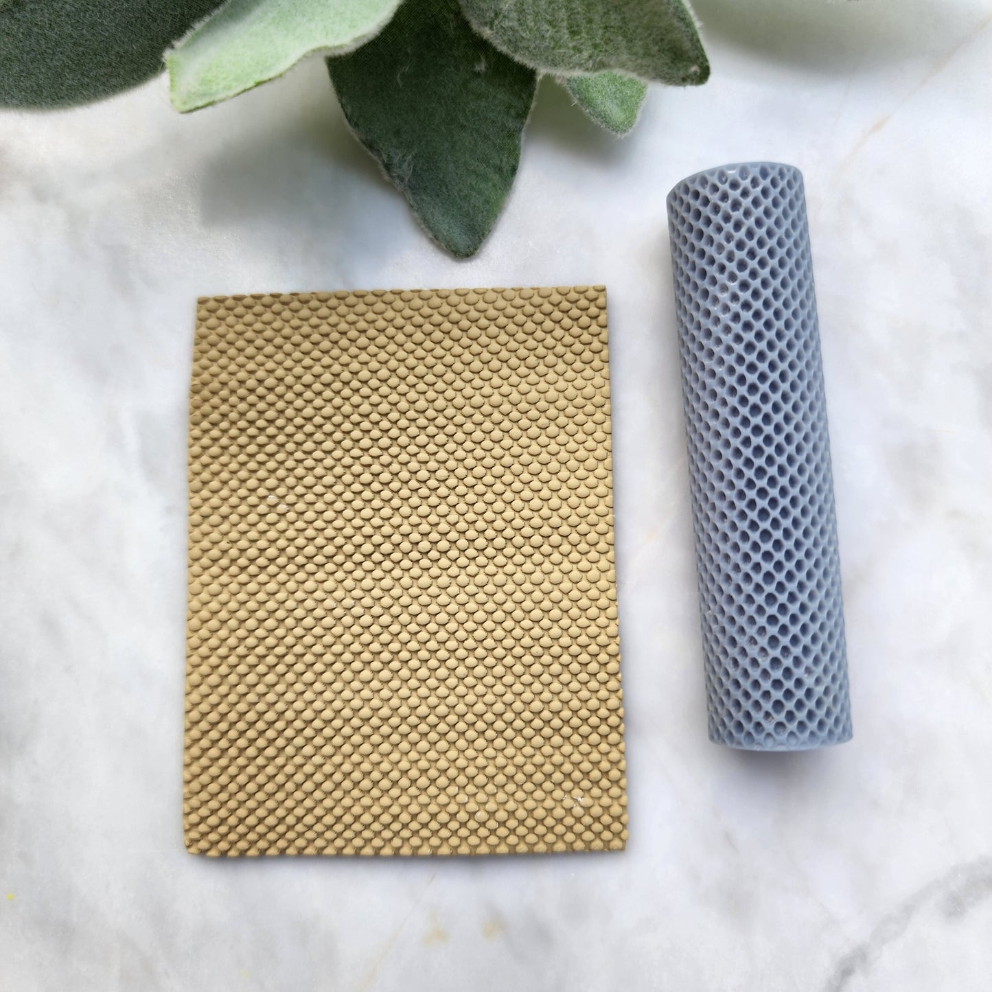 Polymer clay texture roller "Dots, Polka" clay stamp 3D printed embossing