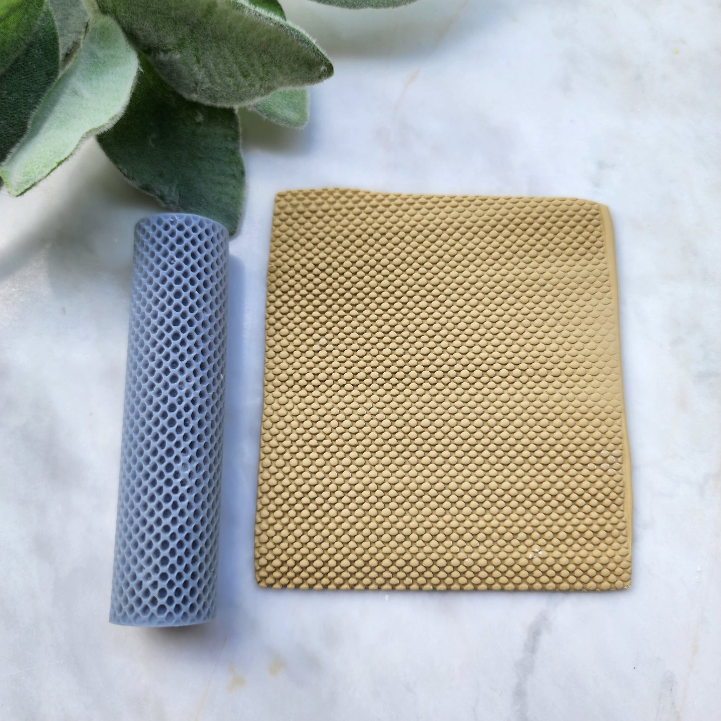 Polymer clay texture roller "Dots, Polka" clay stamp 3D printed embossing