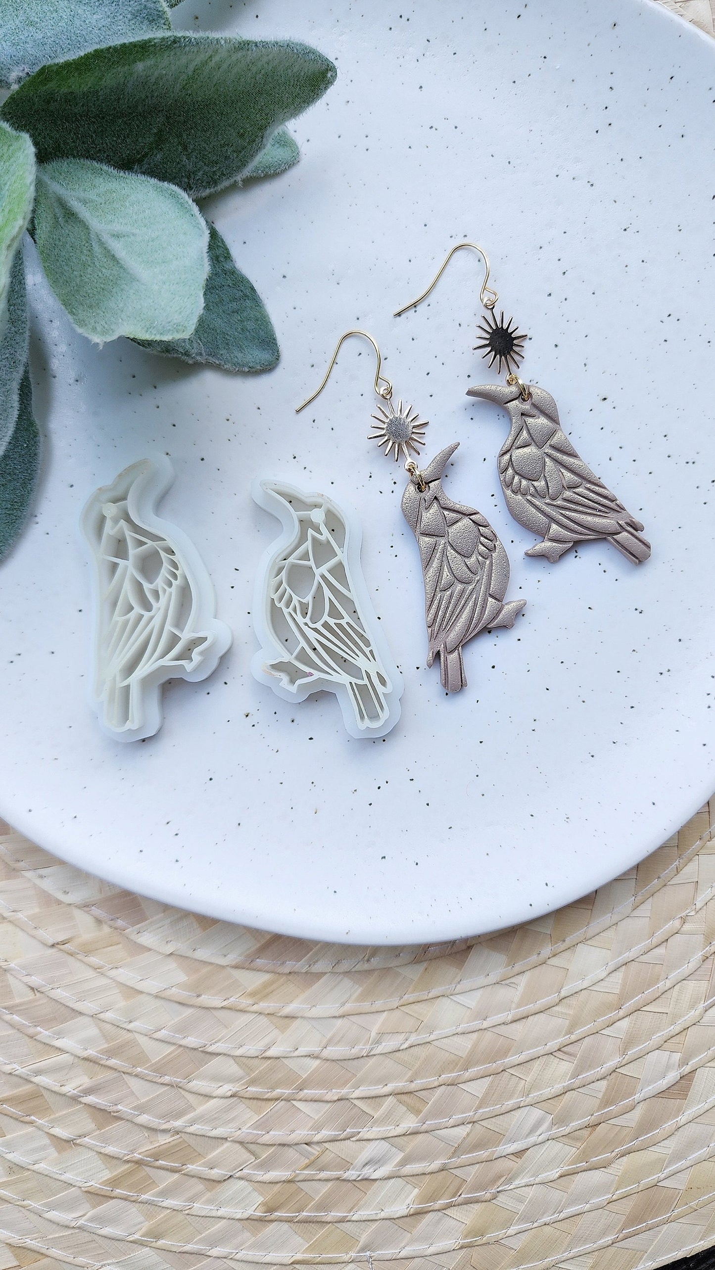 Polymer Clay cutters "Birds" Earrings sharp clay cutter stamp