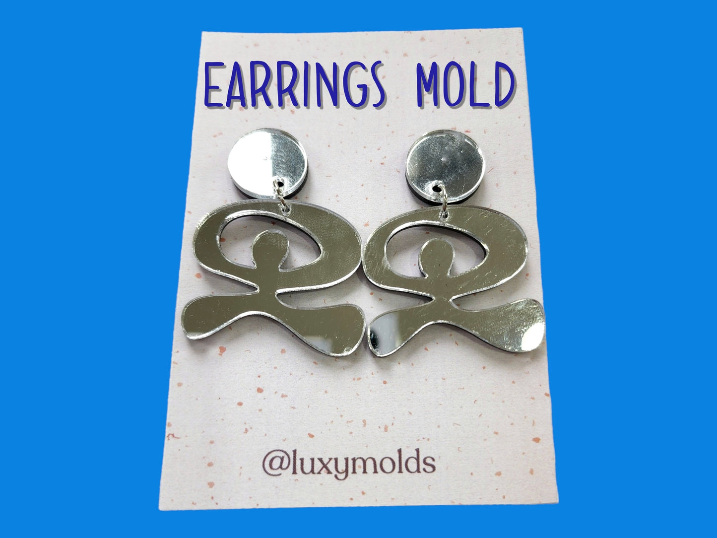 Silicone earrings mold / Silicone epoxy mold / Silicone earring moulds / Silicone UV resin molds / Stud earring silicone jewelry mold
