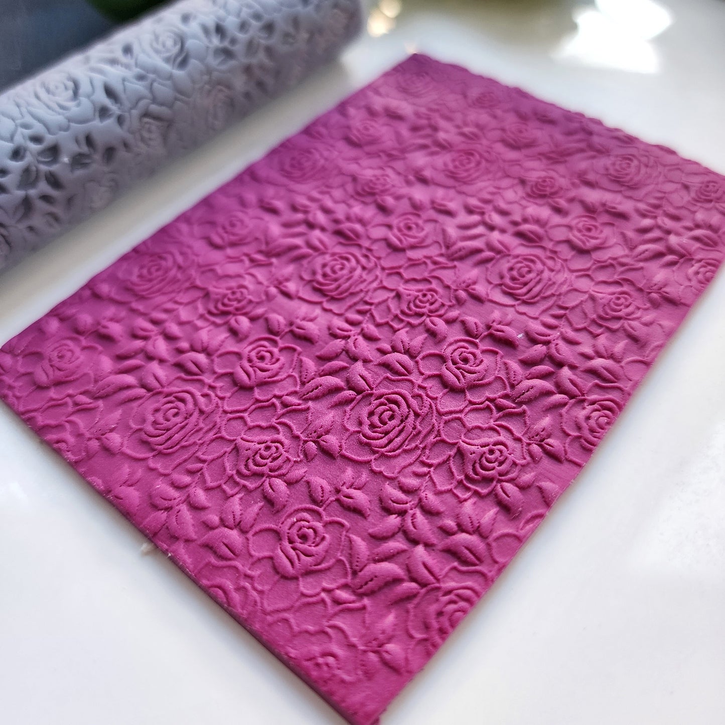Polymer clay texture roller clay stamp 3D printed embossing