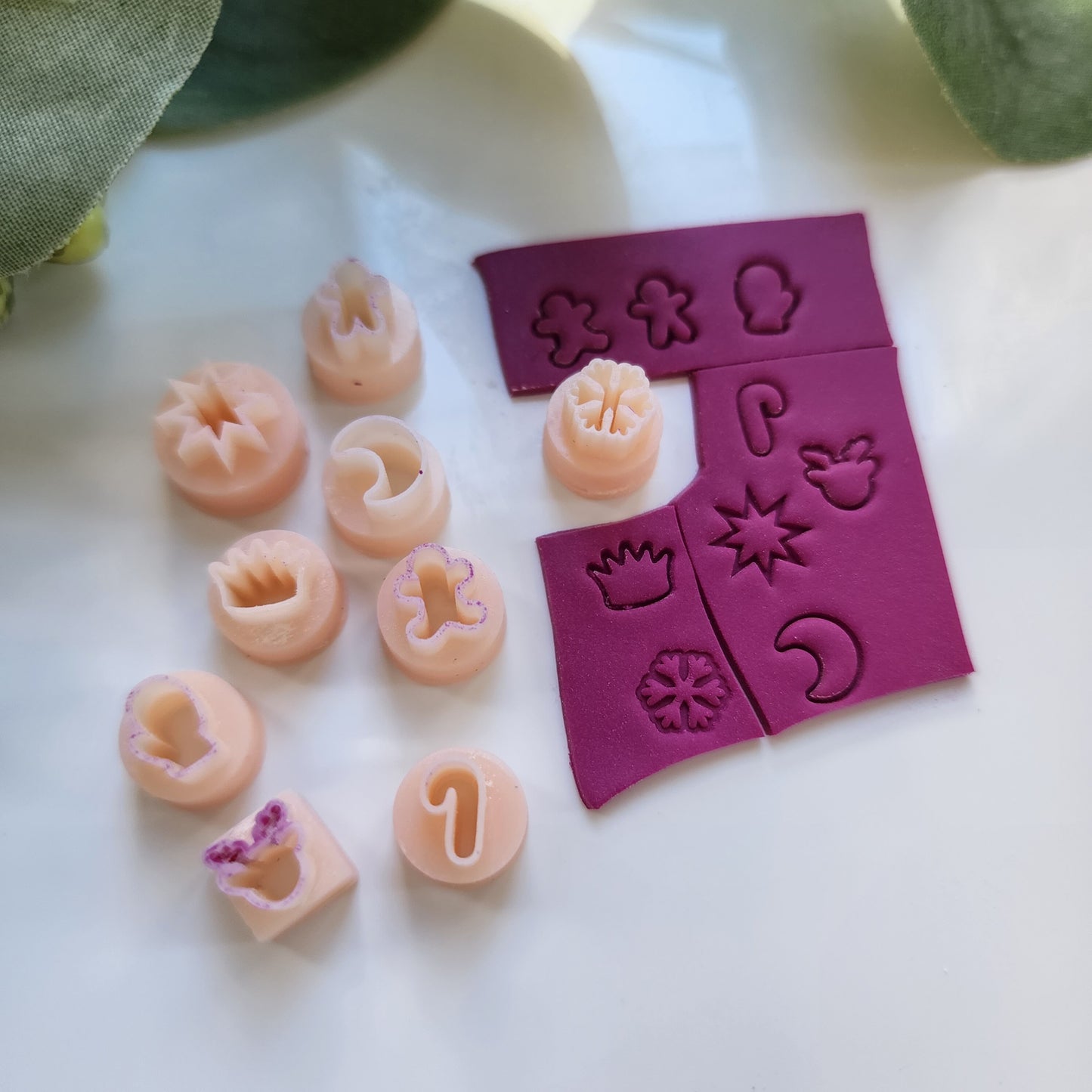 9 pcs micro cutters Polymer clay micro cutter 3D print jewelry molds Earrings clay mold