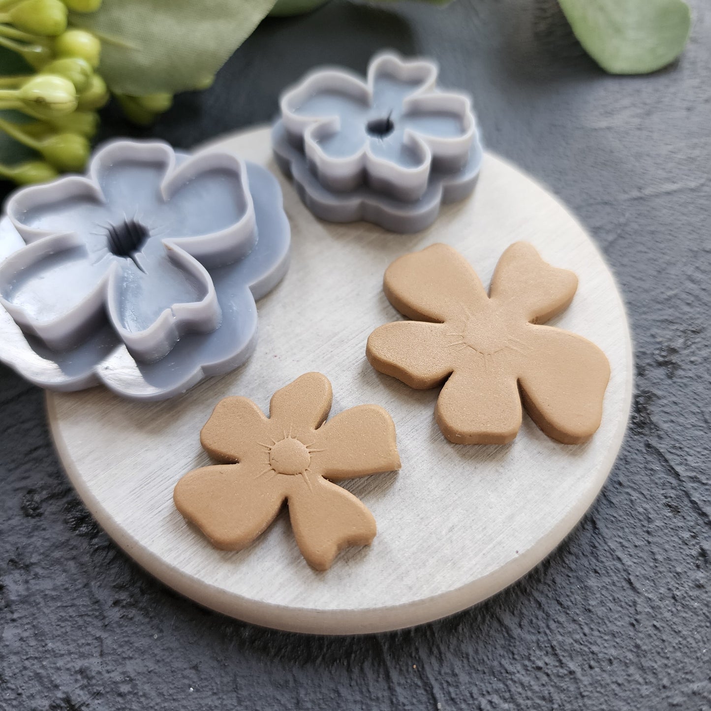 Polymer Clay cutters "Flower" Earrings sharp clay cutter / Polymer clay tool / Earrings cutter / Botanical cutter / Jewelry cutter