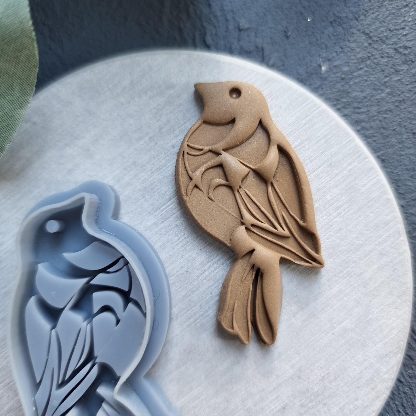 Polymer Clay cutters "Birds" Earrings Summer cutters Botanical cutters Clay texture stamp Polymer clay texture Polymer clay tool