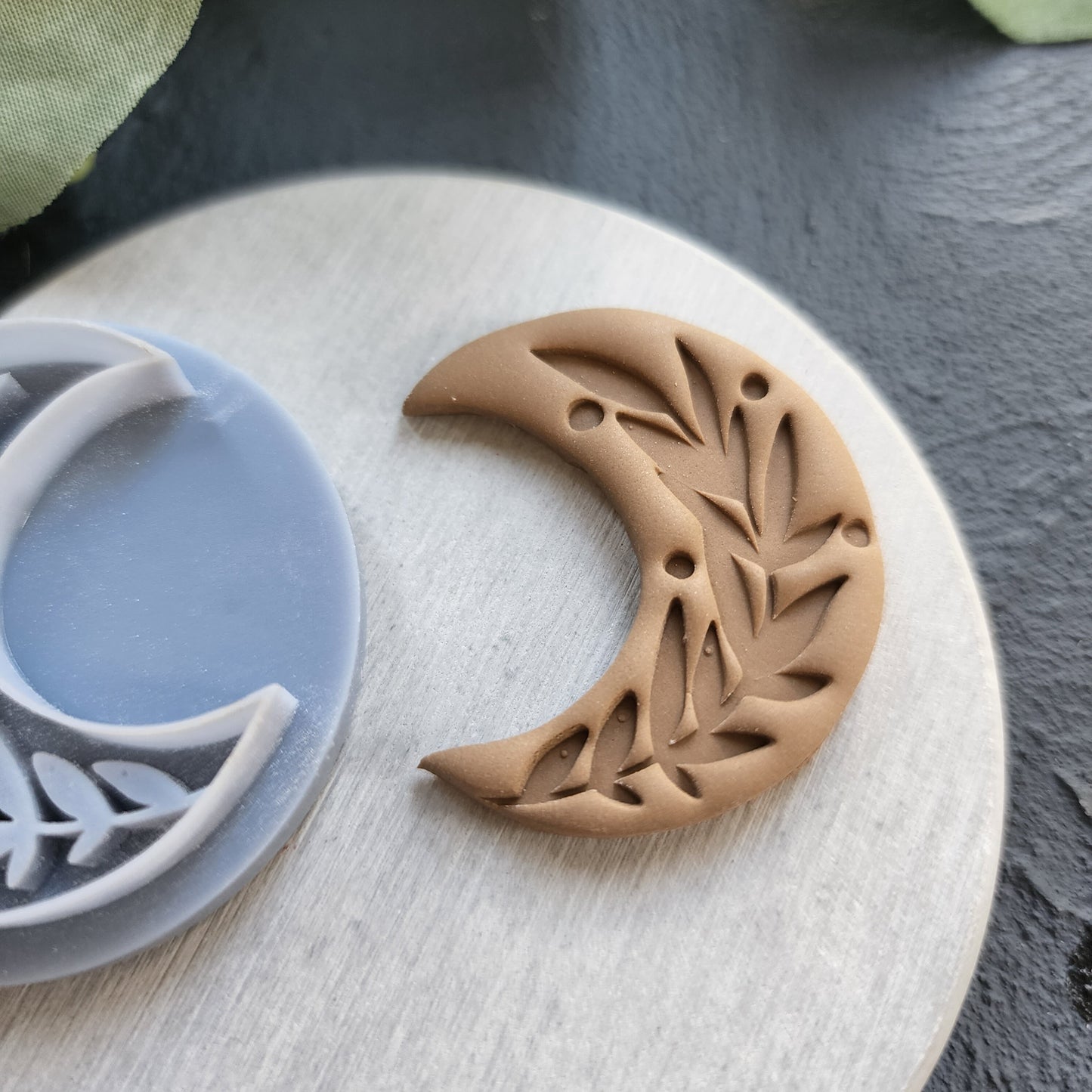 Polymer Clay cutters "Flower Moon" Earrings sharp clay cutter / Polymer clay tool / Earrings cutter / Botanical cutter / Jewelry cutter