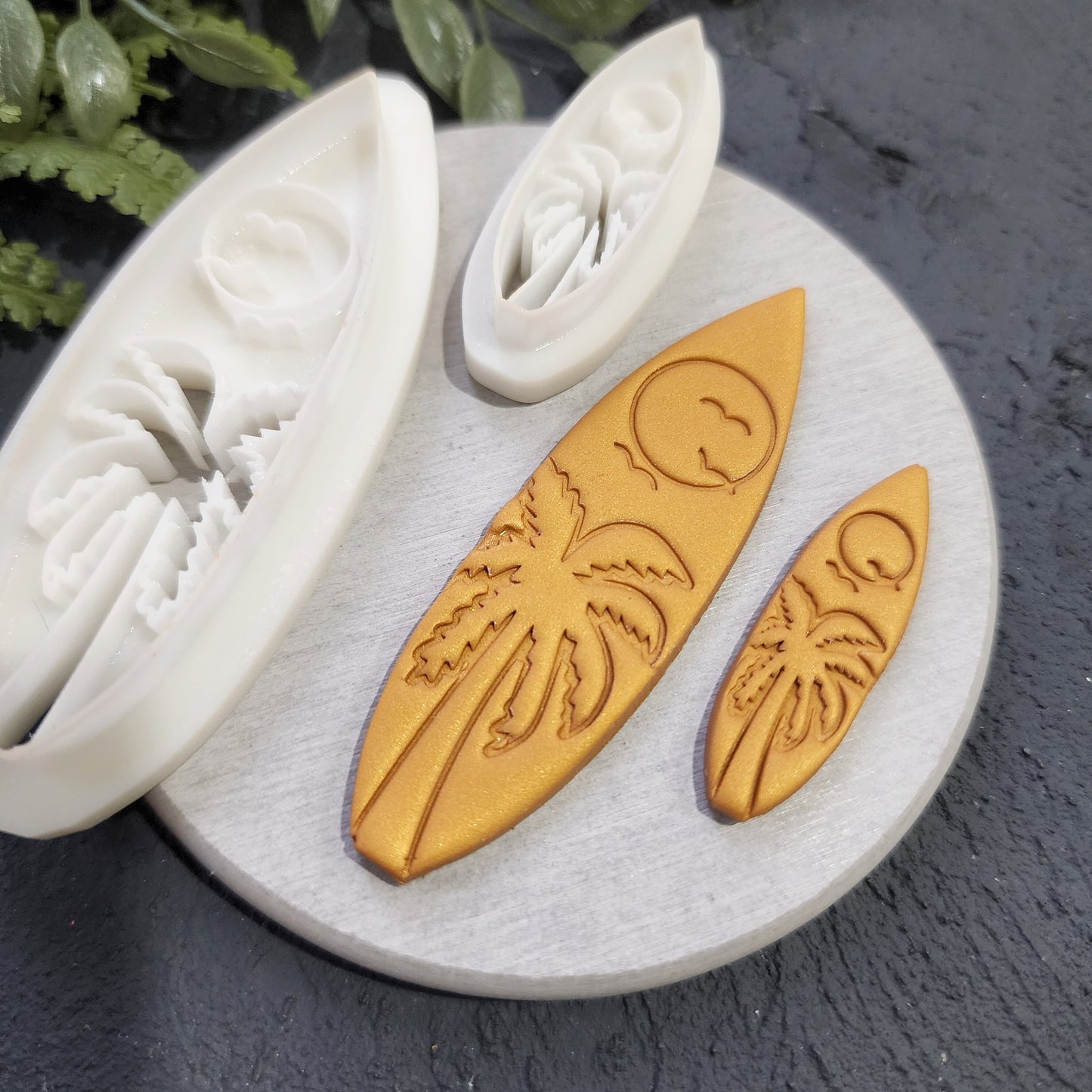 Polymer Clay cutters "Surfboard" Earrings clay cutter stamp
