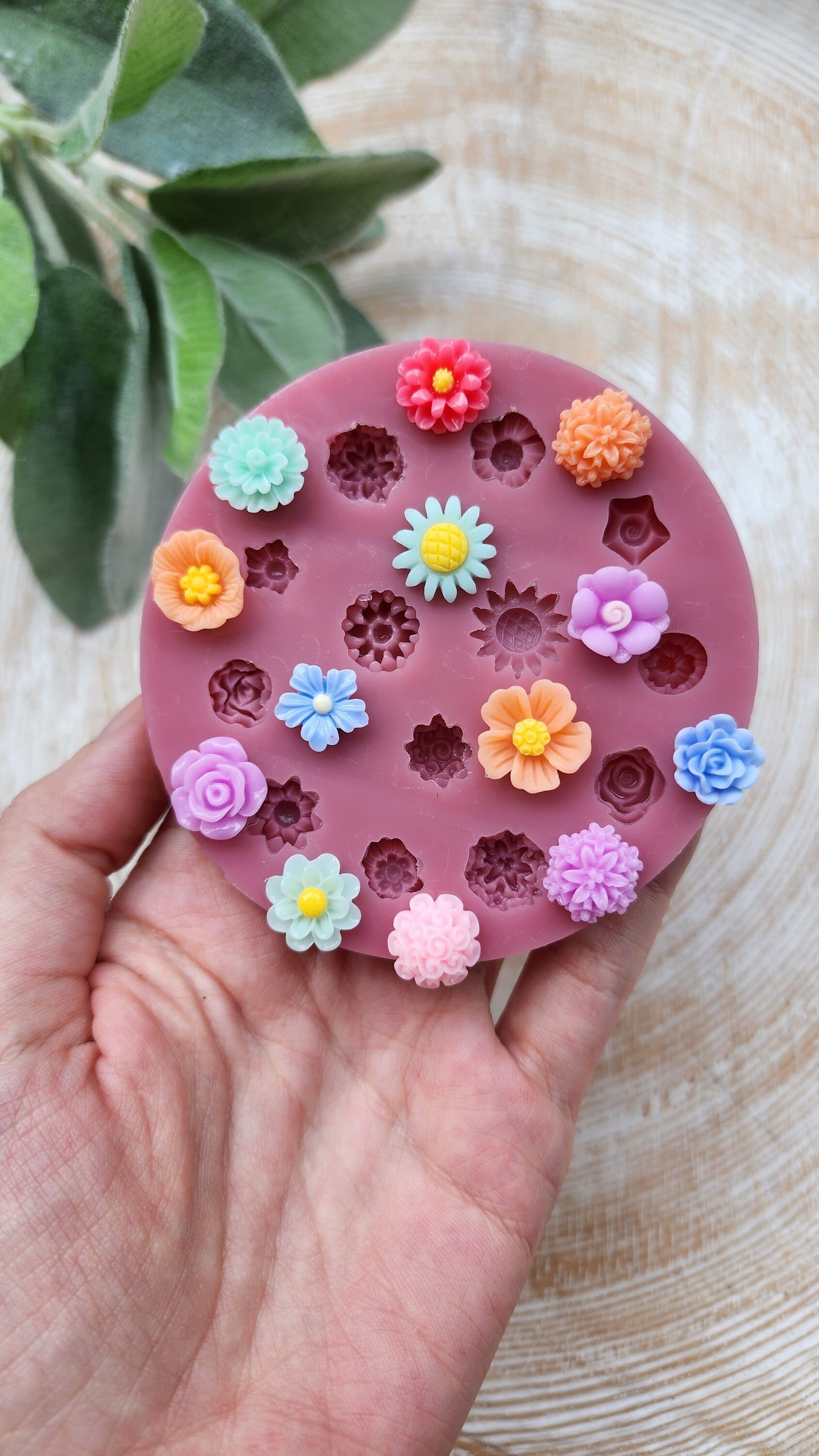 Silicone earrings mold / Silicone epoxy mold / Silicone stud earring moulds / Silicone UV resin molds / Flowers clay jewelry mold /Clay tool