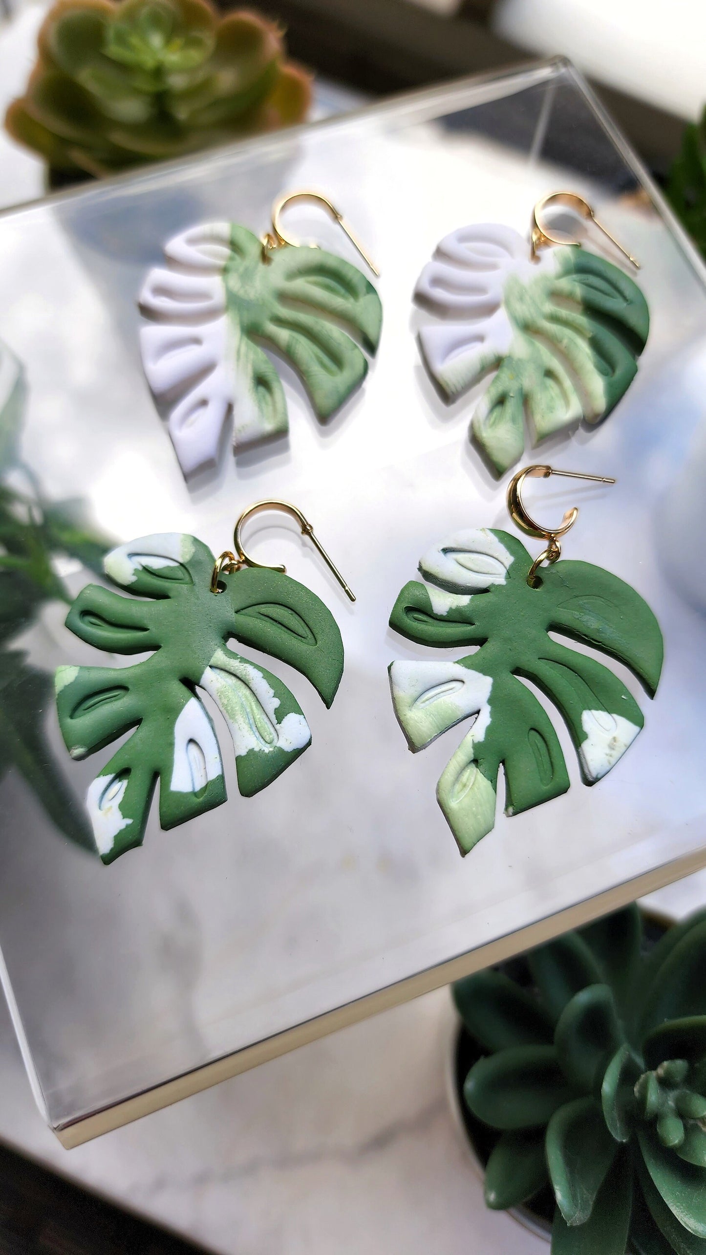 Polymer Clay cutters "Monstera" Earrings sharp clay cutter/Summer cutters/Polymer clay tool/Earrings cutter/Botanical cutter/Jewelry cutter