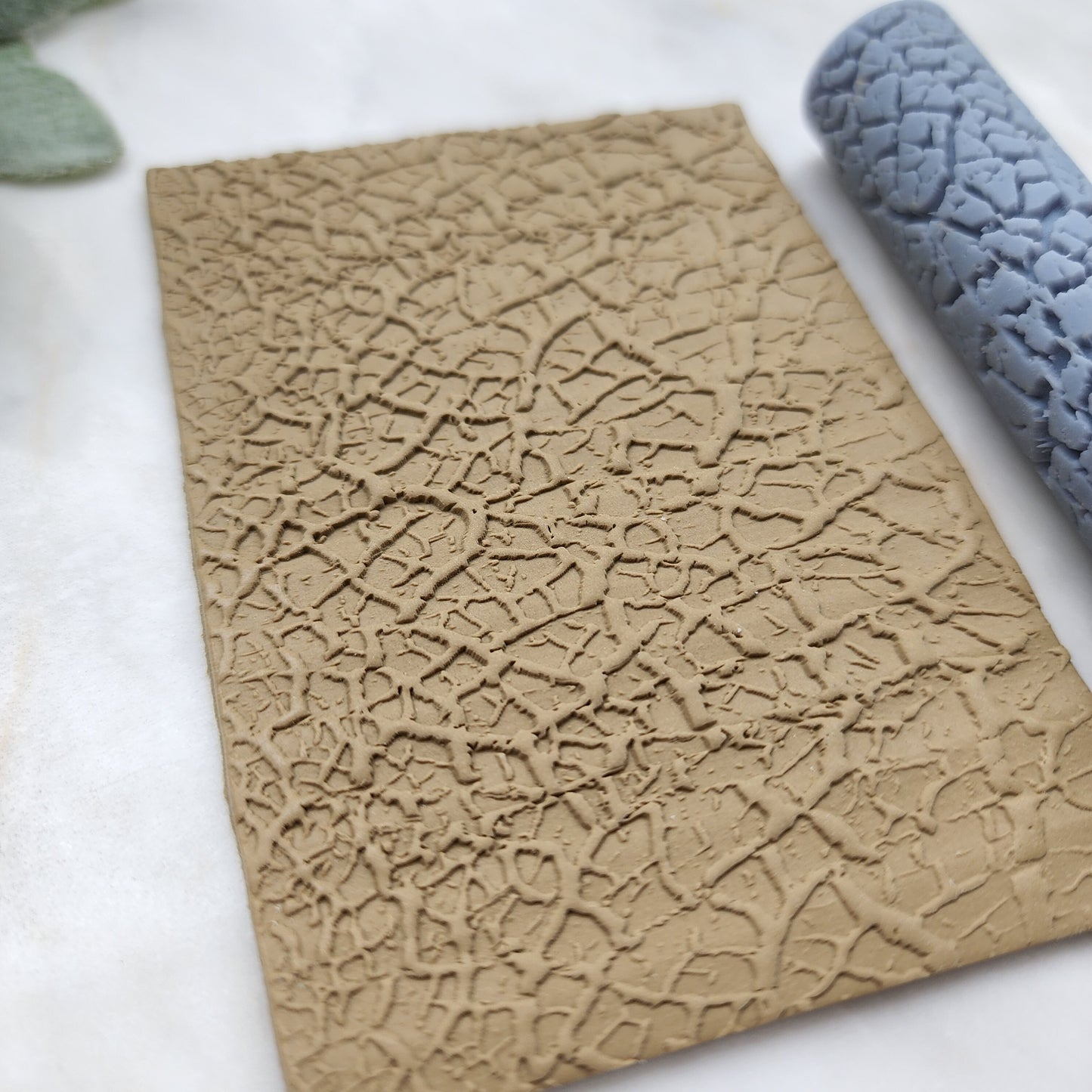 Polymer clay texture roller clay stamp 3D printed embossing "Dry lake bed"