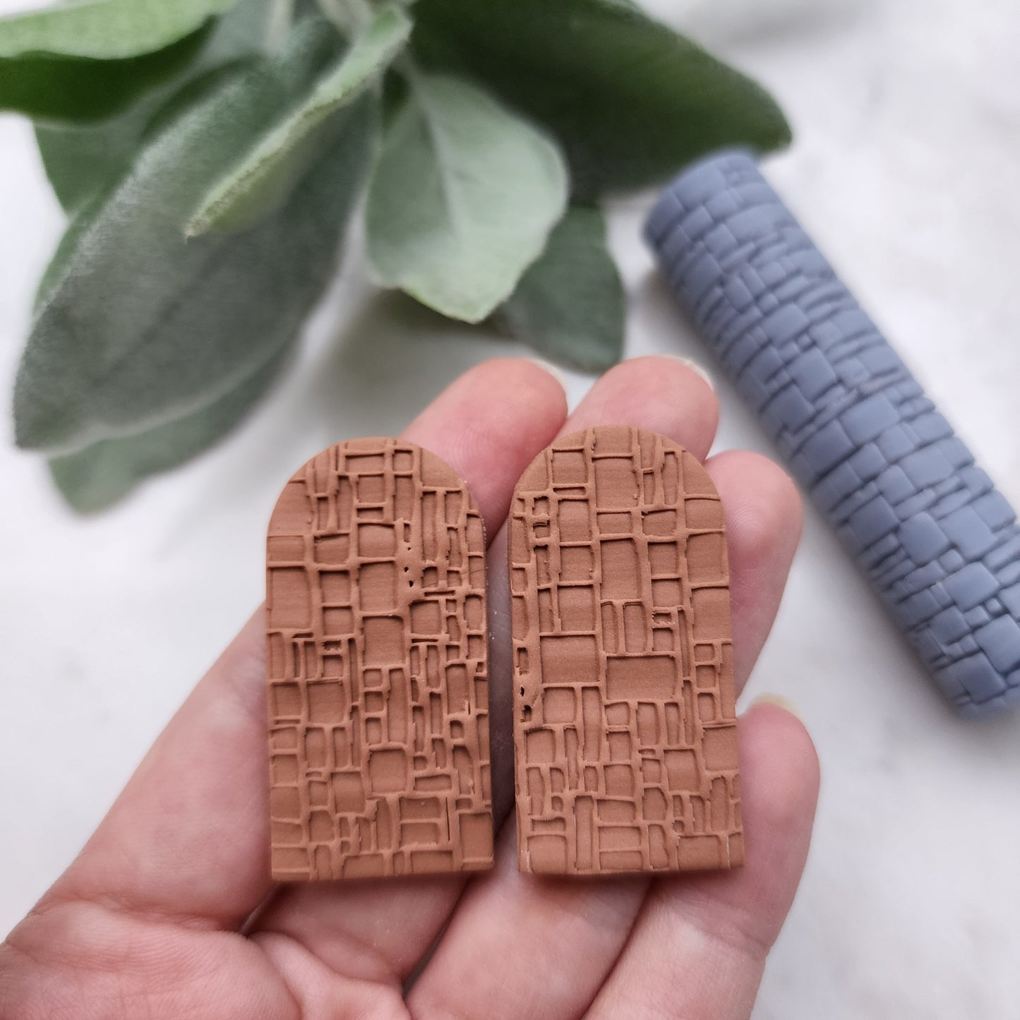 Polymer clay texture roller clay stamp 3D printed embossing tool "Brick texture" Clay tool Polymer clay supplies Jewelry supplies