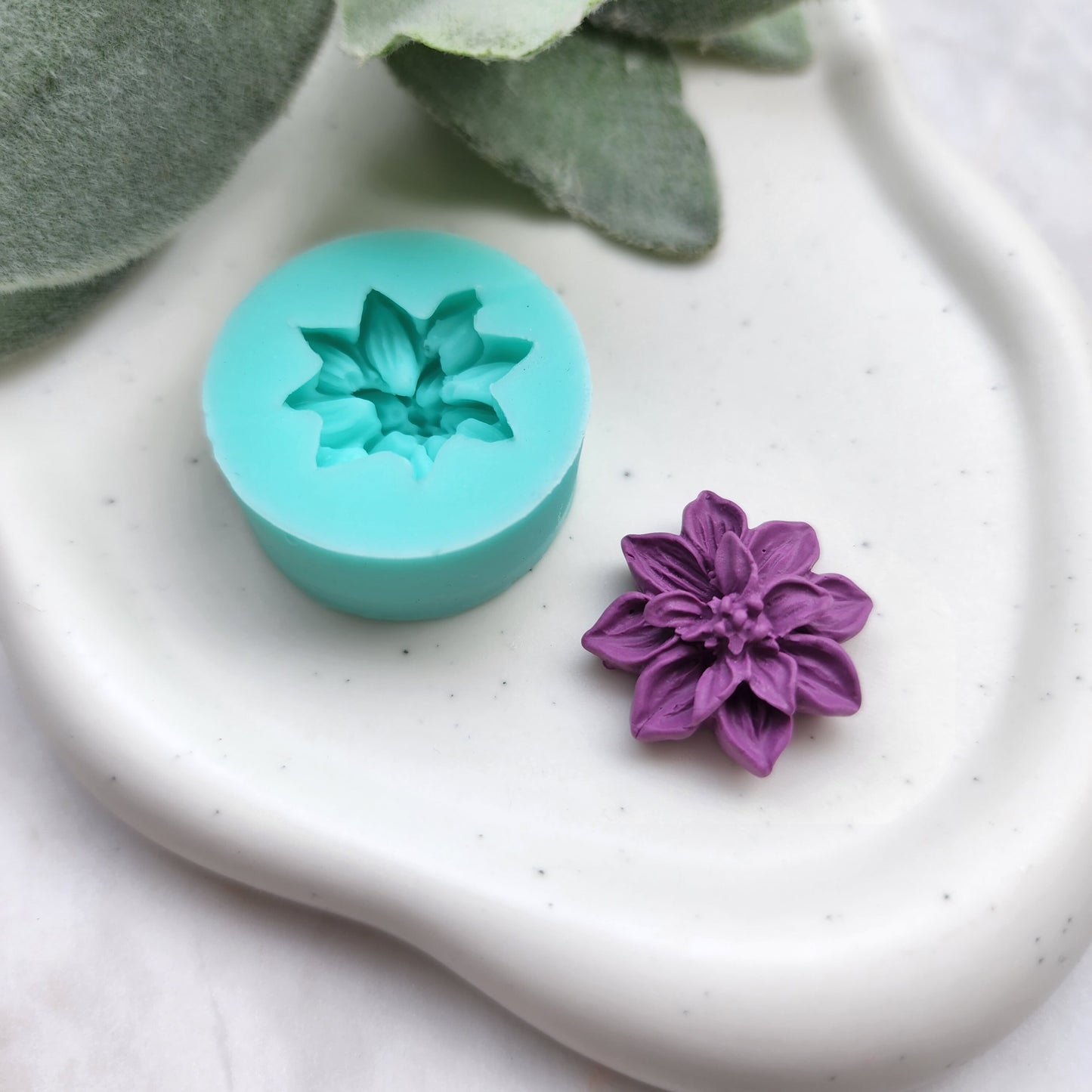 Polymer clay mold Silicone earrings mold "Flower" Summer mold mould for resin and polymer clay Polymer clay tool Clay cutter