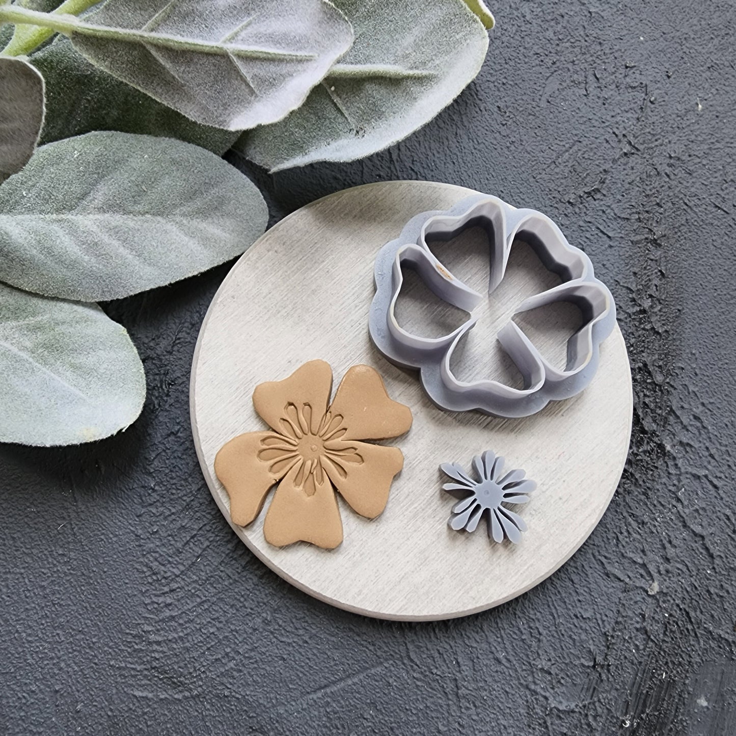 Polymer Clay cutters "Flower" Earrings sharp clay cutter stamp Jewelry cutters Earrings molds Polymer clay tool Clay supplies Summer cutters