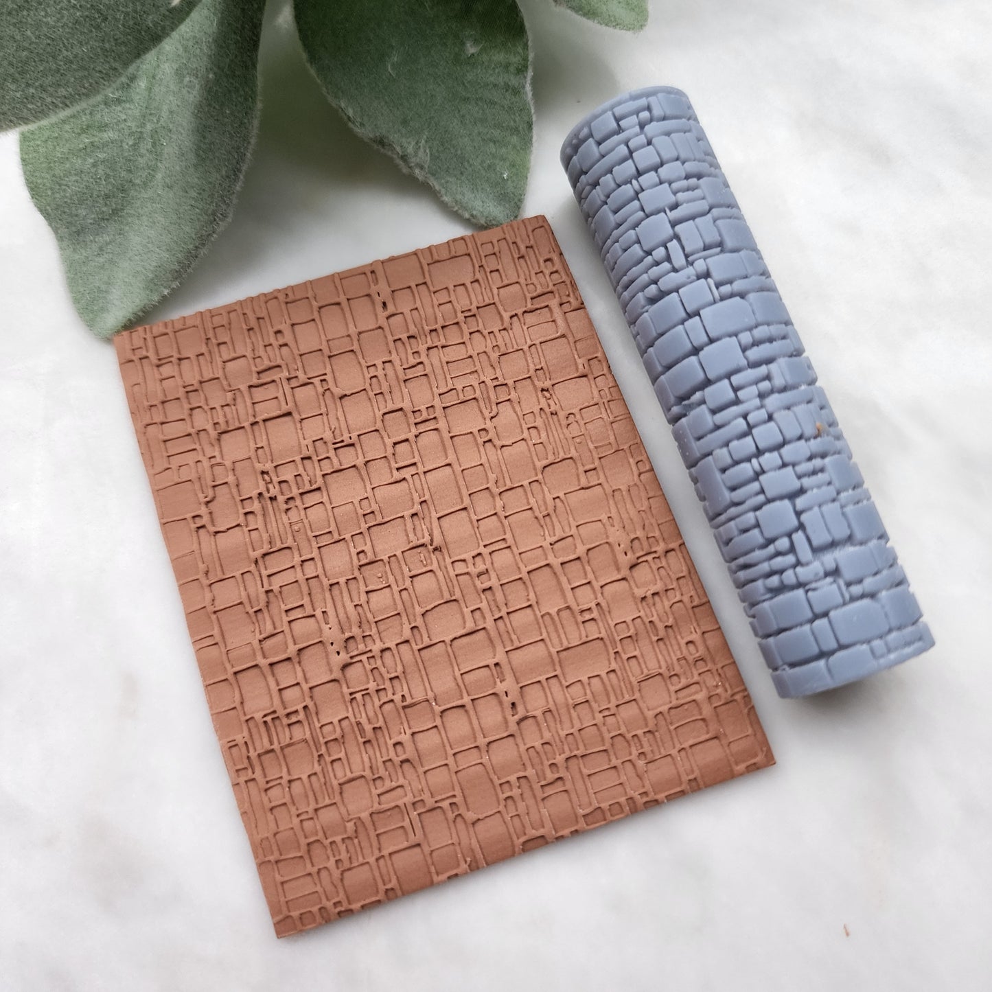 Polymer clay texture roller clay stamp 3D printed embossing tool "Brick texture" Clay tool Polymer clay supplies Jewelry supplies