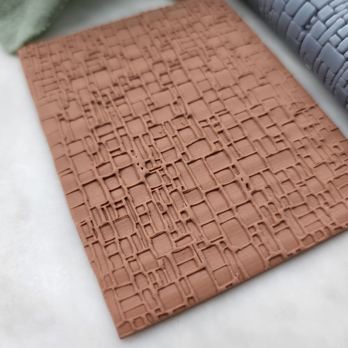 Polymer clay texture roller clay stamp 3D printed embossing tool "Brick texture" Clay tool Polymer clay supplies Jewelry supplies