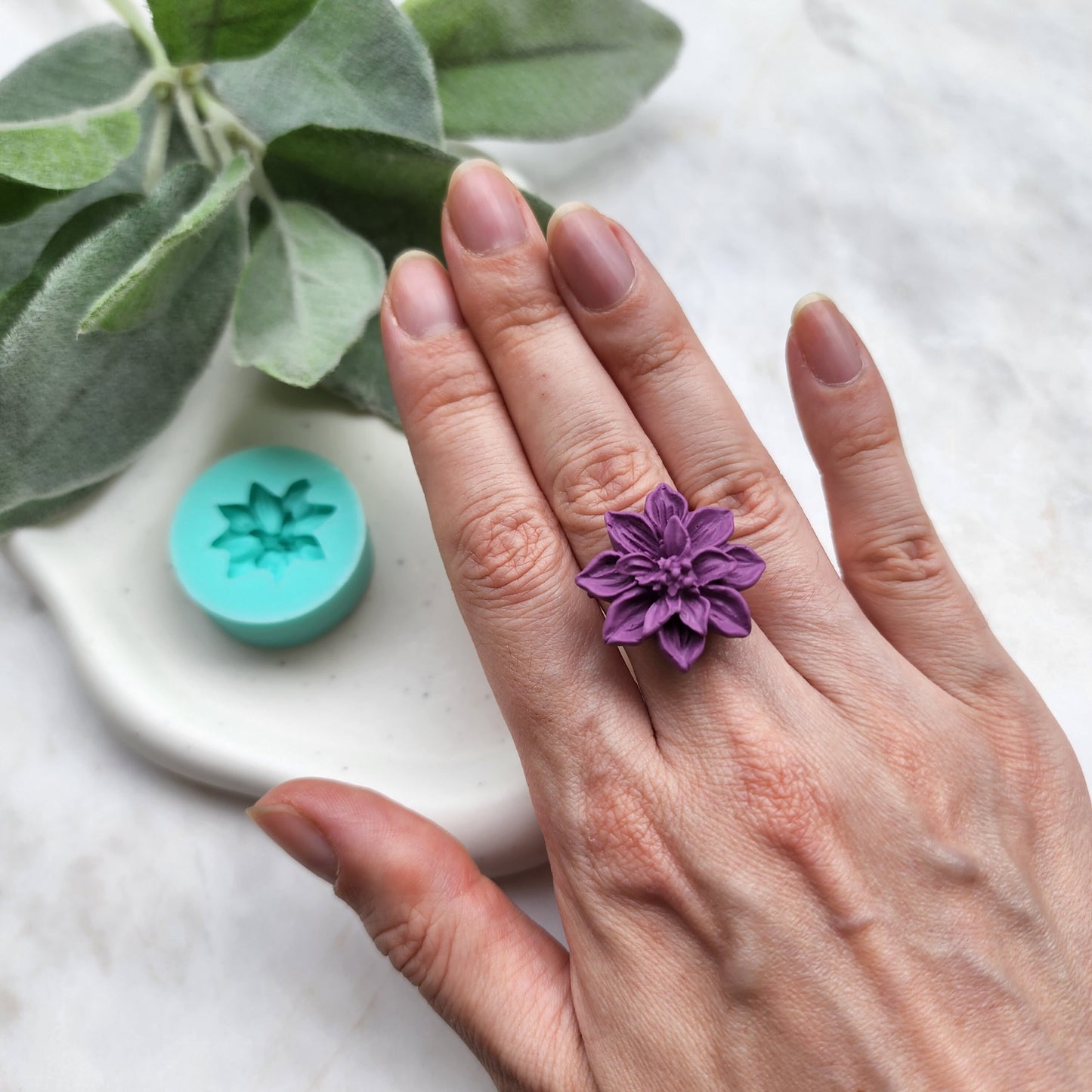 Polymer clay mold Silicone earrings mold "Flower" Summer mold mould for resin and polymer clay Polymer clay tool Clay cutter