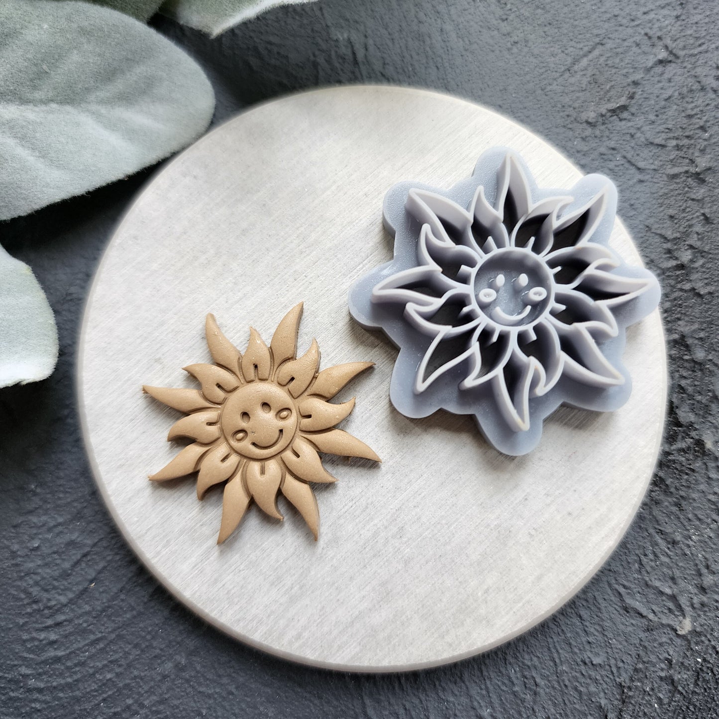 Polymer Clay cutters "Sun" Earrings sharp clay cutter stamp Jewelry cutters Earrings molds Polymer clay tool Clay supplies