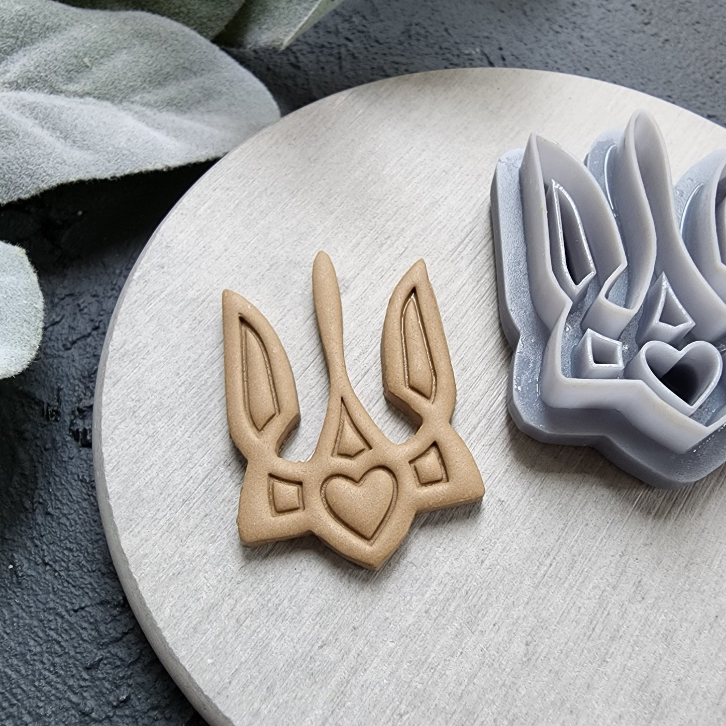 Polymer Clay cutters "Ukraine Trezub Trident" Earrings sharp clay cutter stamp Jewelry cutters Earring mold Polymer clay tool Clay supplies