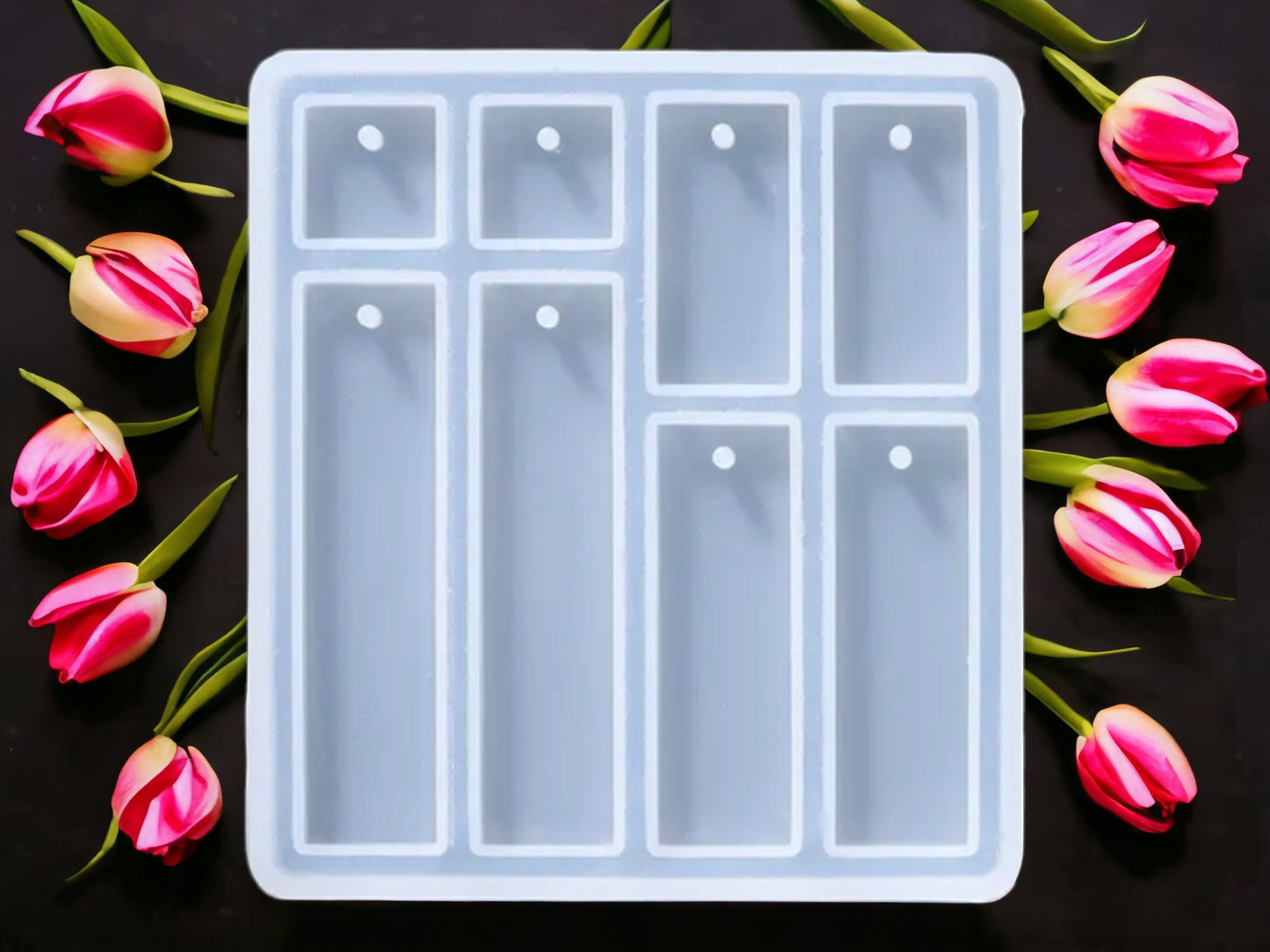 Silicone earrings mold /Silicone epoxy mold/Silicone earring moulds/Silicone UV resin molds/Geometry rectangle earring silicone jewelry mold