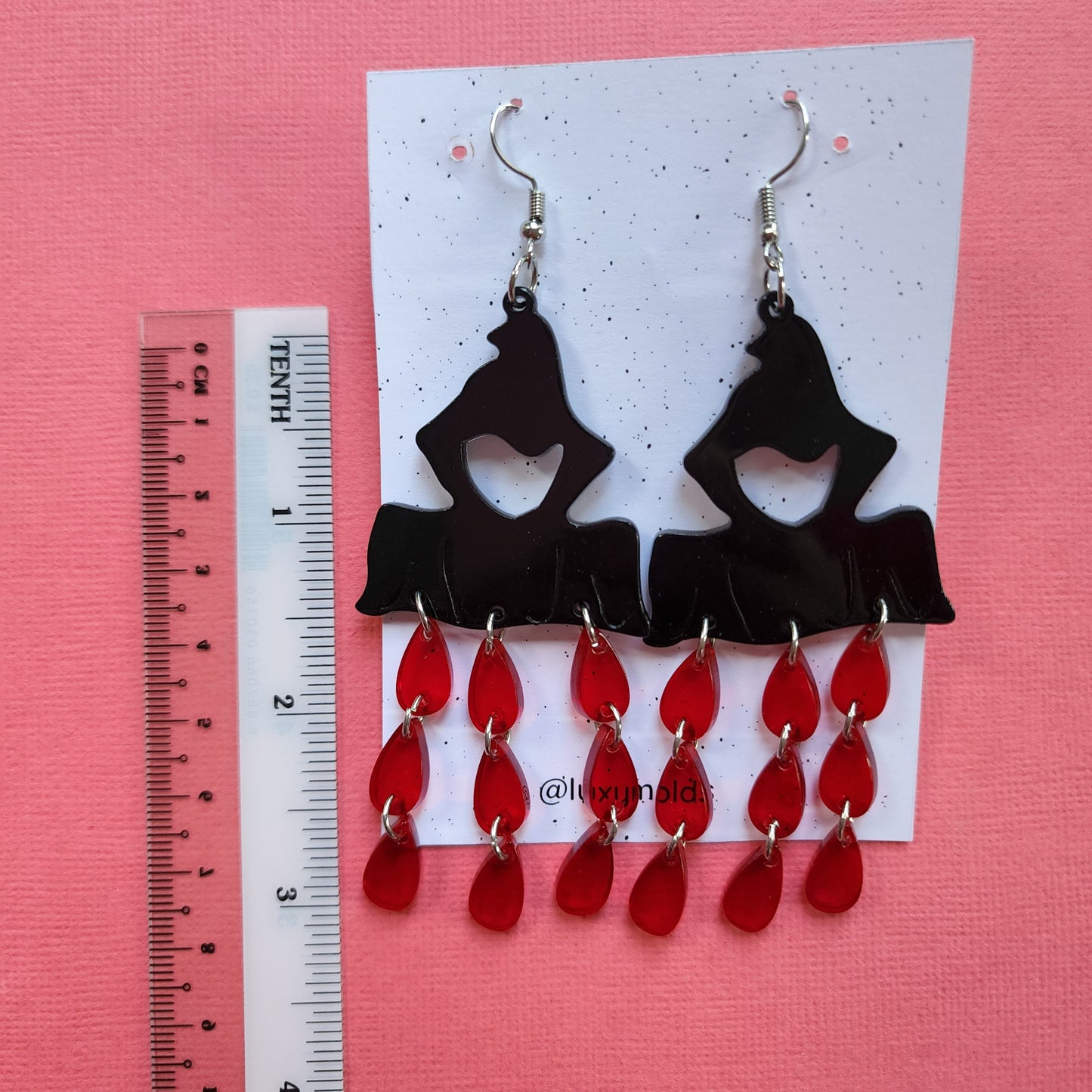 Silicone earrings mold / Silicone epoxy mold / Silicone earring moulds / Silicone UV resin molds / Halloween earrings silicone jewelry mold