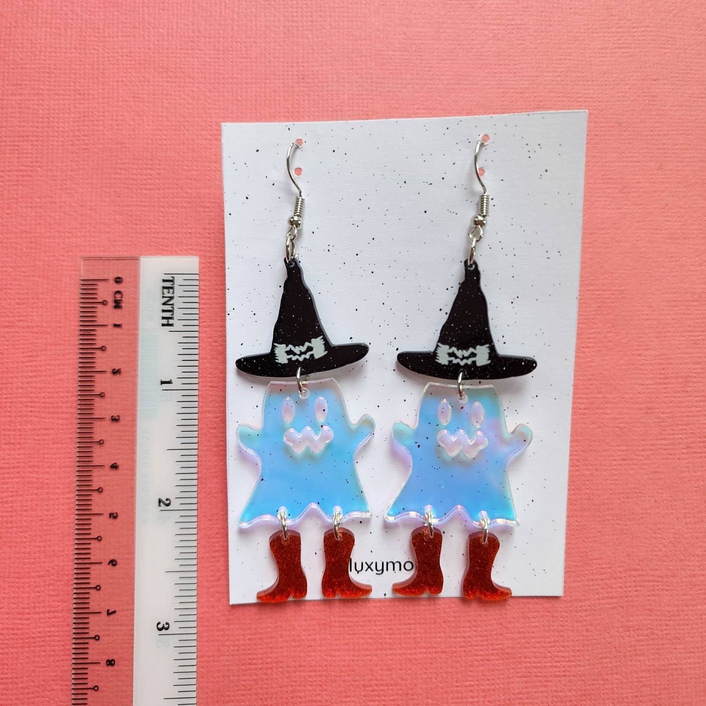 Silicone earrings mold / Silicone epoxy mold / Silicone UV resin molds / Halloween Ghost Witch hat earrings silicone jewelry mold