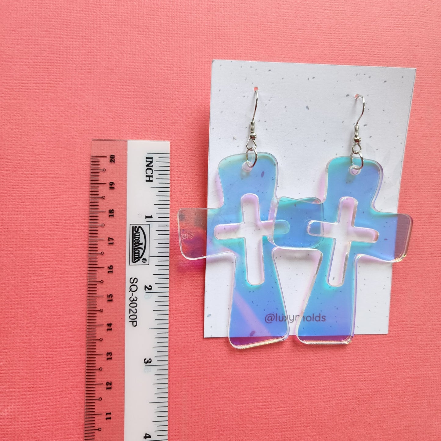 Silicone earrings mold / Silicone epoxy mold / Silicone UV resin molds / Halloween Cross earrings silicone jewelry mold