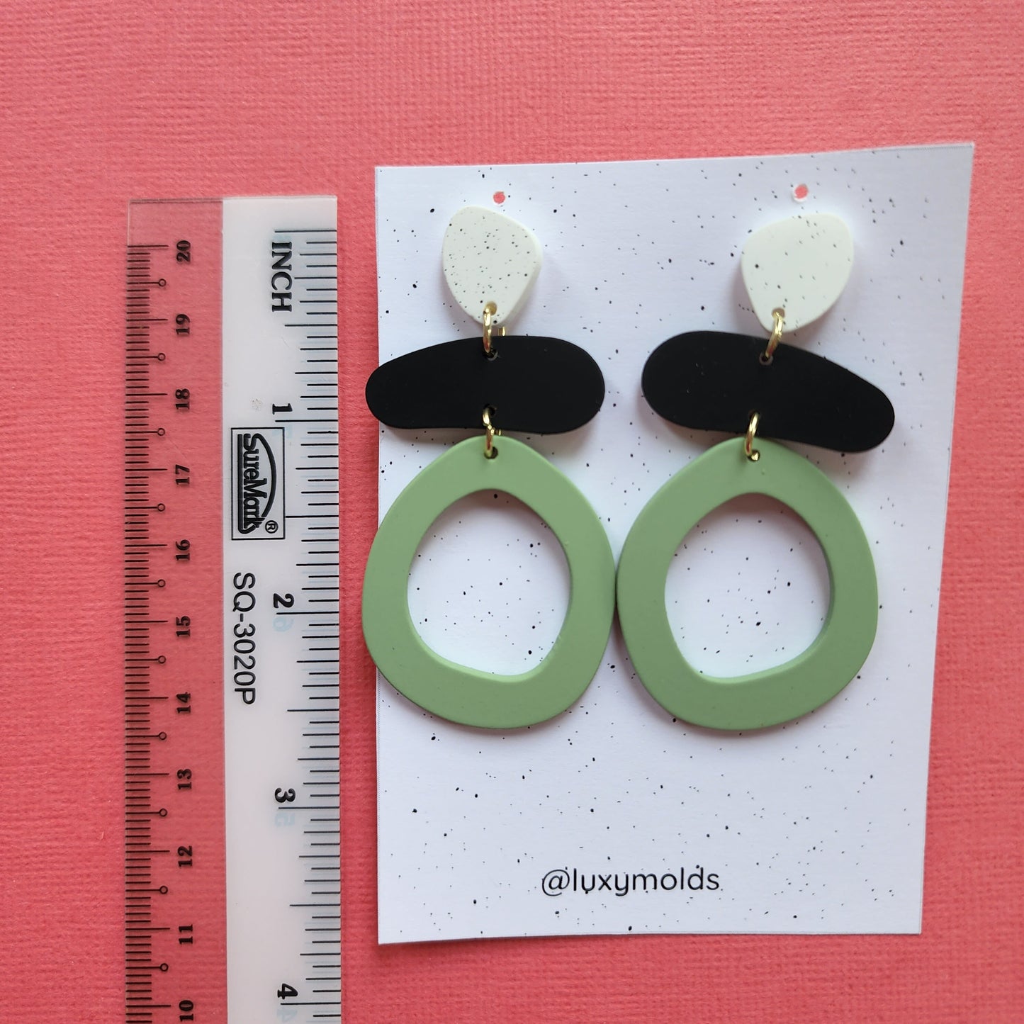 Silicone earrings mold / Silicone epoxy mold / Silicone UV resin molds / Abstract earrings silicone jewelry mold / Matte effect earring mold