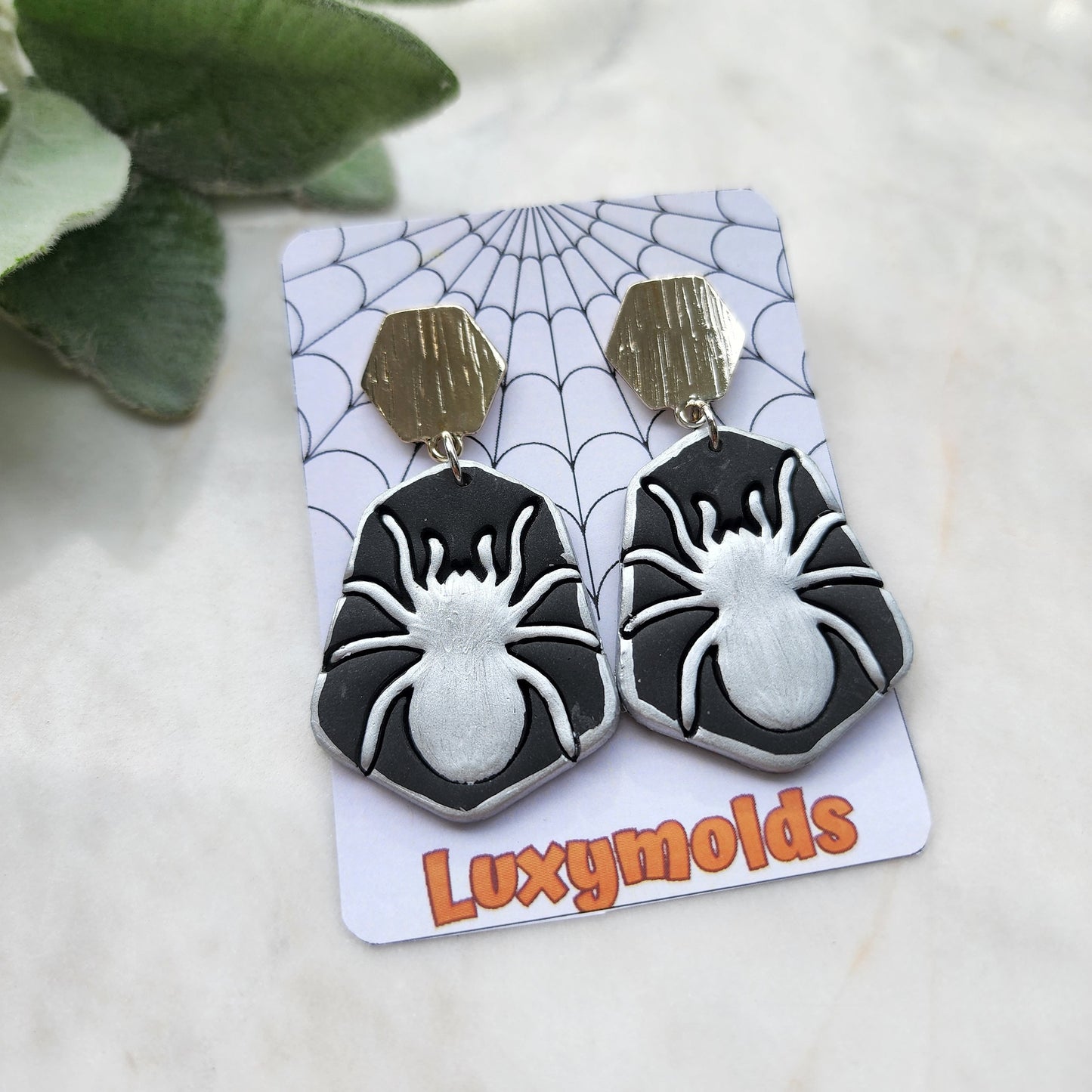 Halloween Polymer Clay cutters Stud earring clay cutters Earrings molds Polymer clay tool Spider sharp cutter stamp