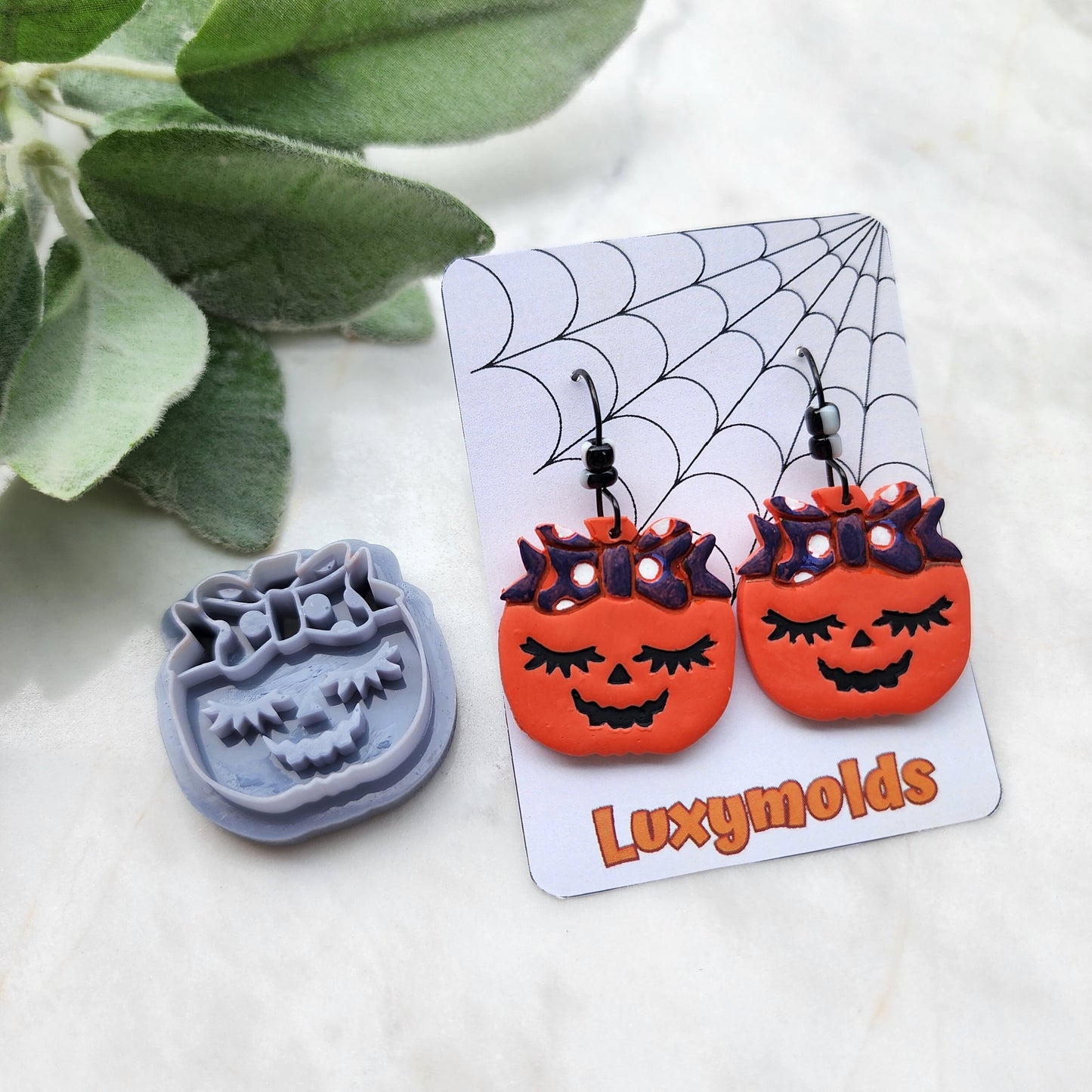 Halloween Polymer Clay cutters Stud earring clay cutters Earrings molds Polymer clay tool Pumpkin sharp cutter stamp