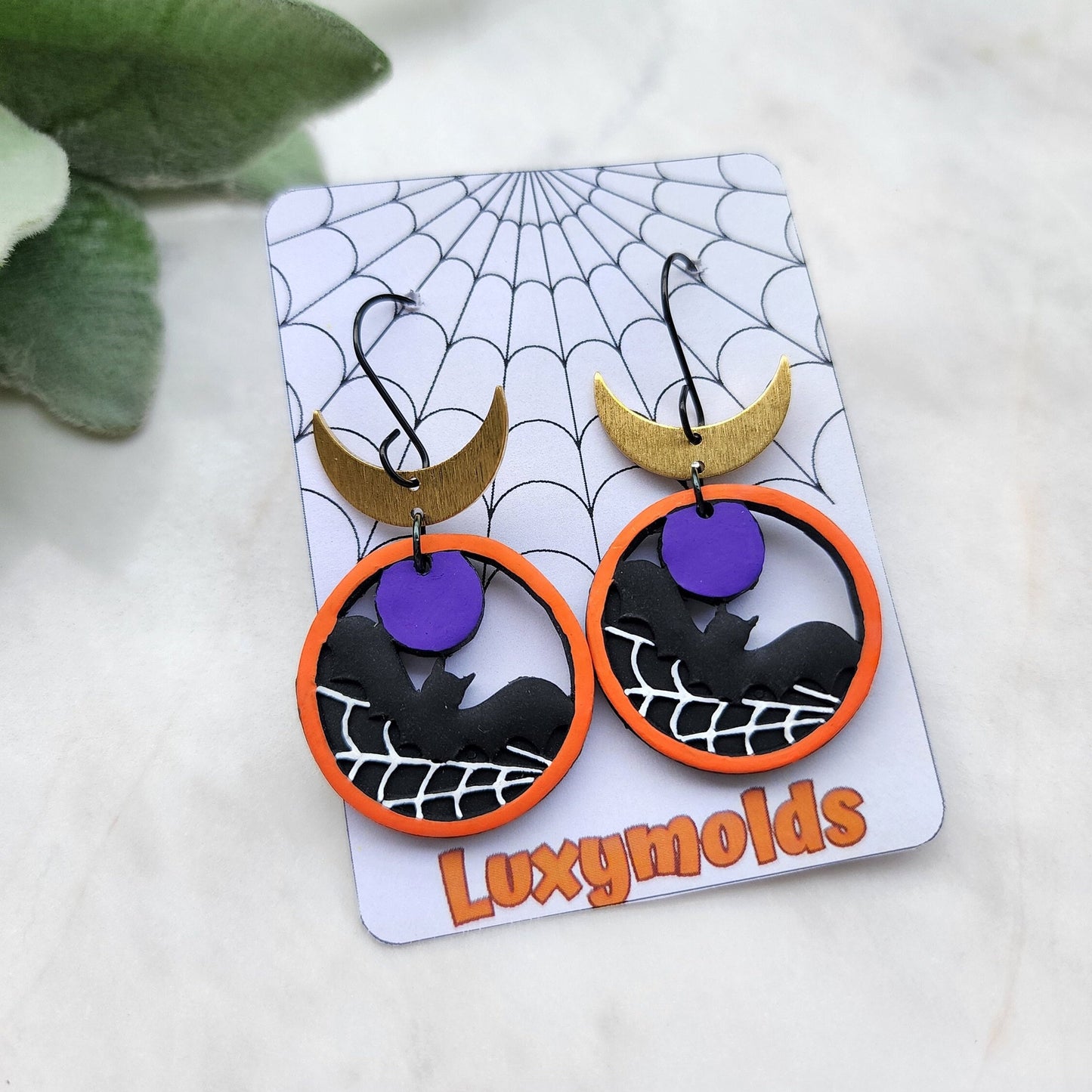 Halloween Polymer Clay cutters Stud earring clay cutters Earrings molds Polymer clay tool Bat Spider net sharp cutter stamp