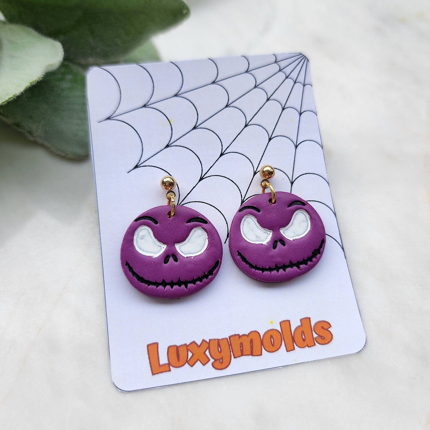 Halloween Polymer Clay cutters Stud earring clay cutters Earrings molds Polymer clay tool face sharp cutter stamp
