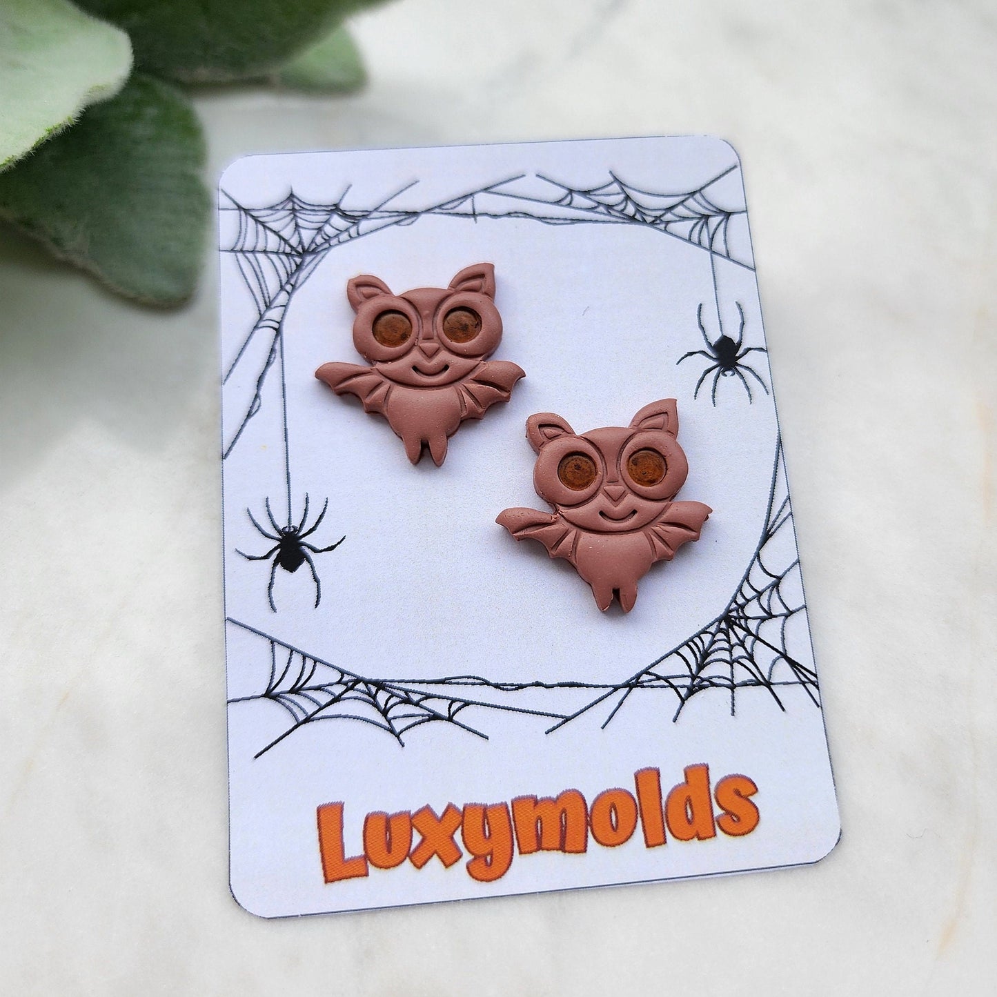 Halloween Polymer Clay cutters Stud earring clay cutters Earrings molds Polymer clay tool Bat sharp cutter stamp
