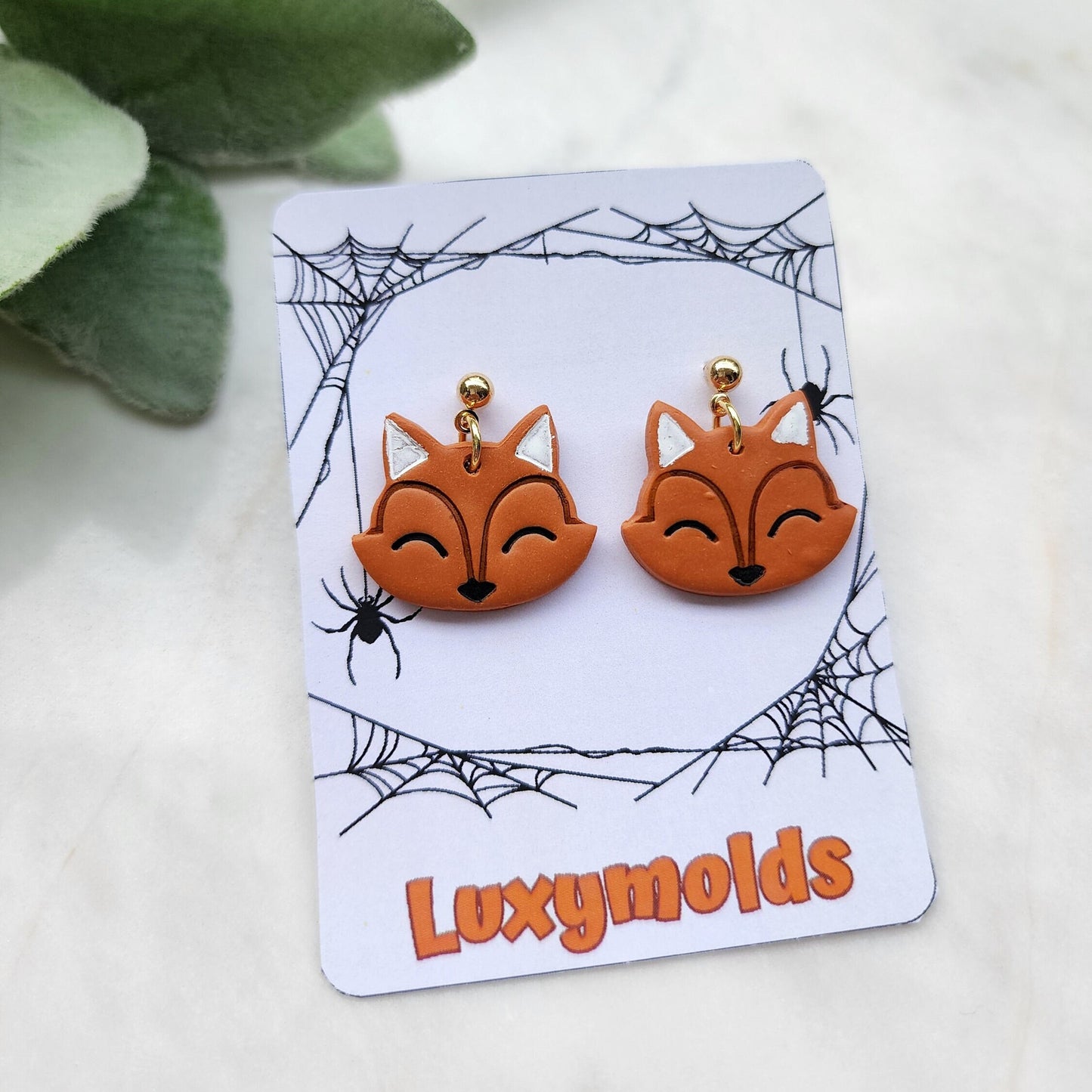 Fall Polymer Clay cutters Stud earring clay cutters Earrings molds Polymer clay tool Fox sharp cutter stamp