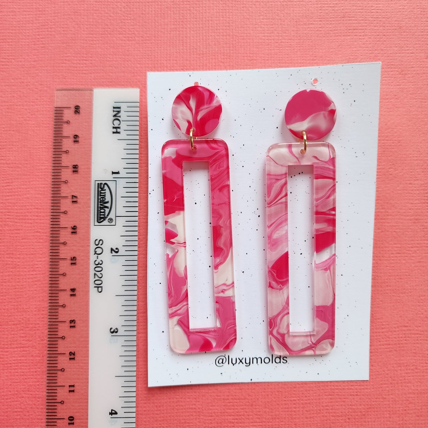 Silicone earrings mold / Silicone epoxy mold / Silicone UV resin molds / Geometry earrings silicone jewelry mold