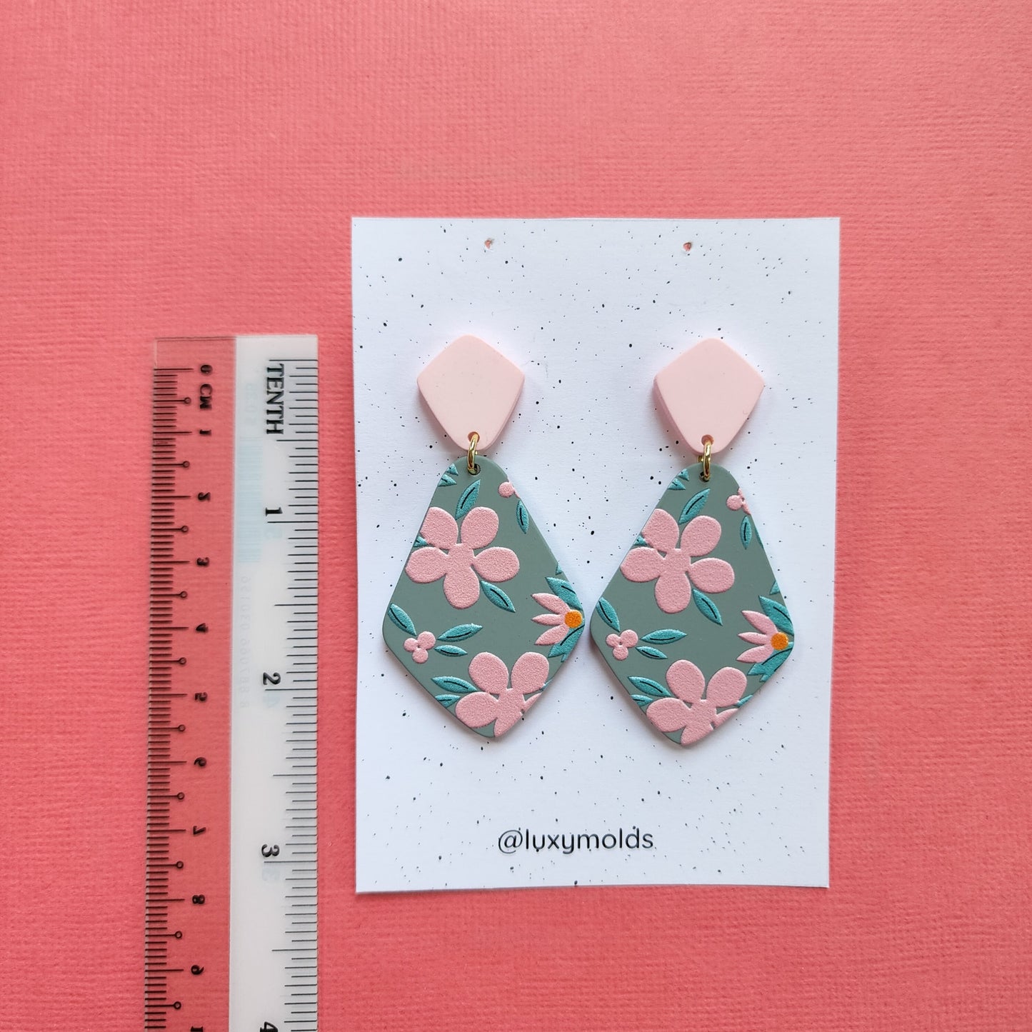 Silicone earrings mold / Silicone epoxy mold / Silicone UV resin molds / Geometry earrings silicone jewelry mold / Matte effect earring mold