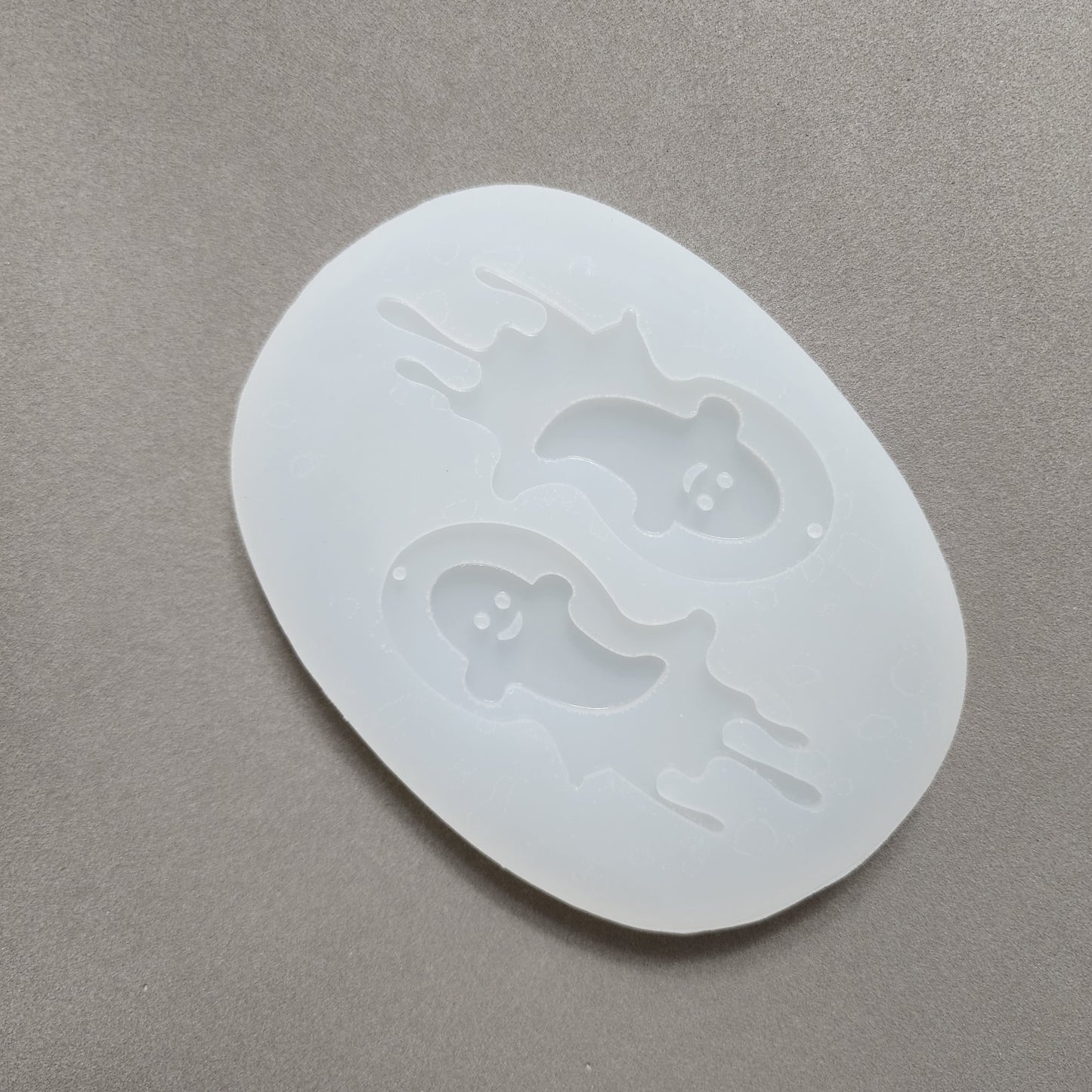 Silicone earrings mold / Silicone epoxy mold / Silicone UV resin molds / Halloween Ghost earrings silicone jewelry mold